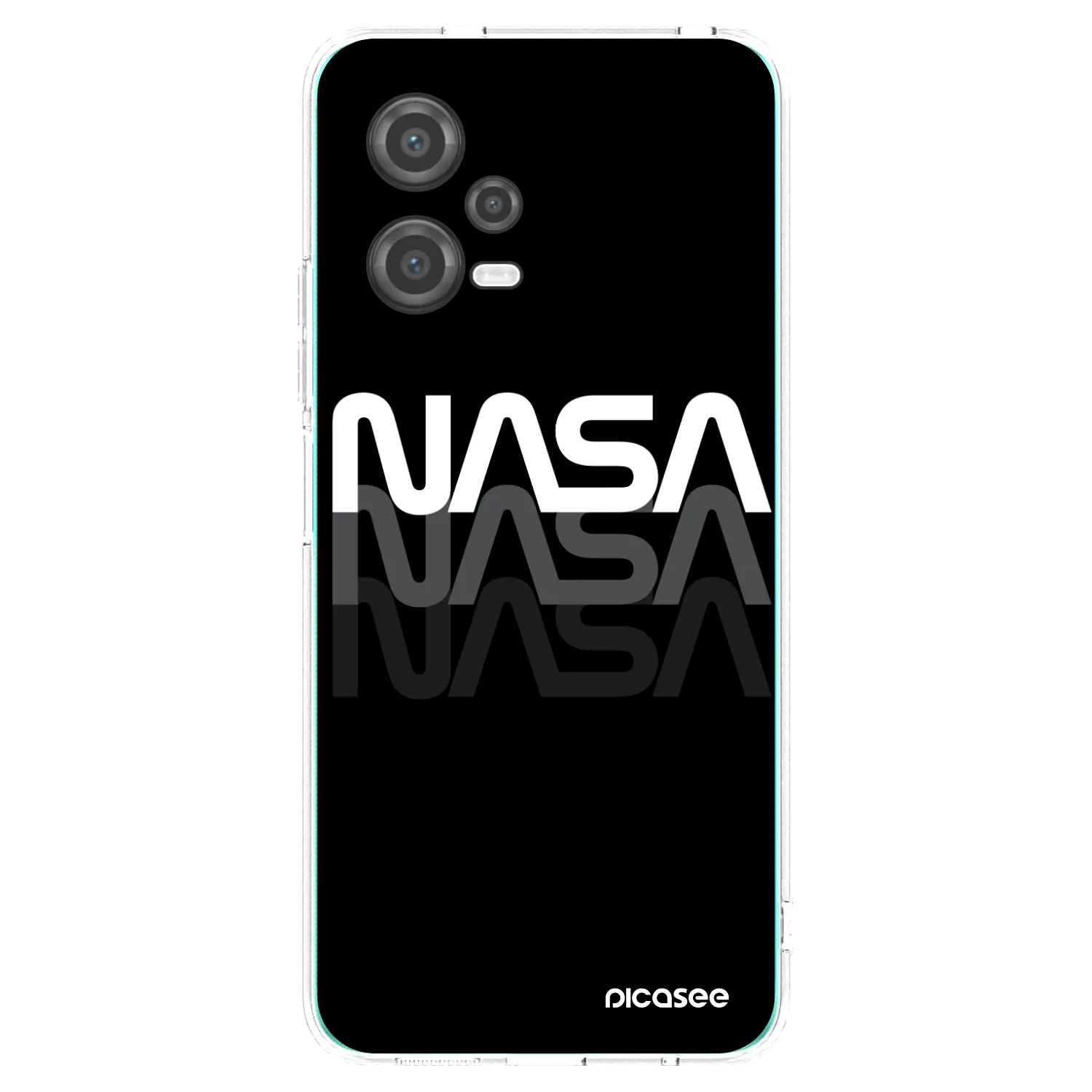 Picasee silikónový prehľadný obal pre Xiaomi Poco X5 - NASA Triple