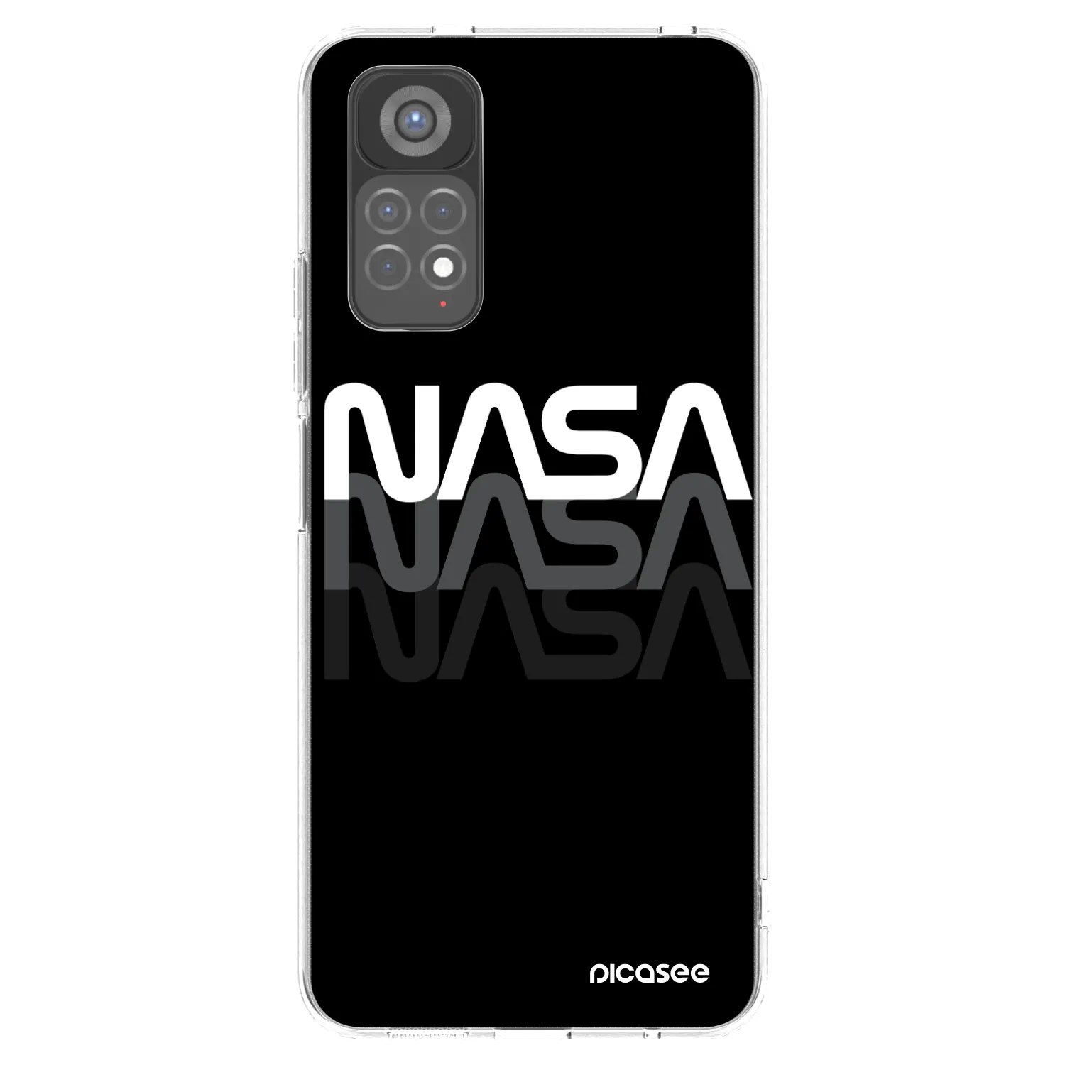 Picasee silikónový prehľadný obal pre Xiaomi Redmi Note 11S 5G - NASA Triple