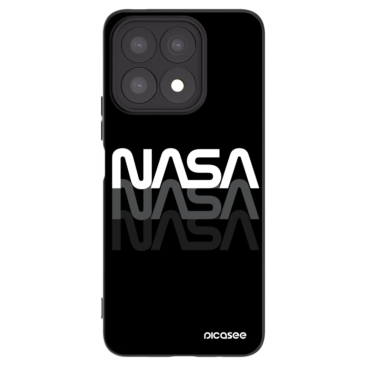 Picasee silikónový čierny obal pre Honor X8a - NASA Triple