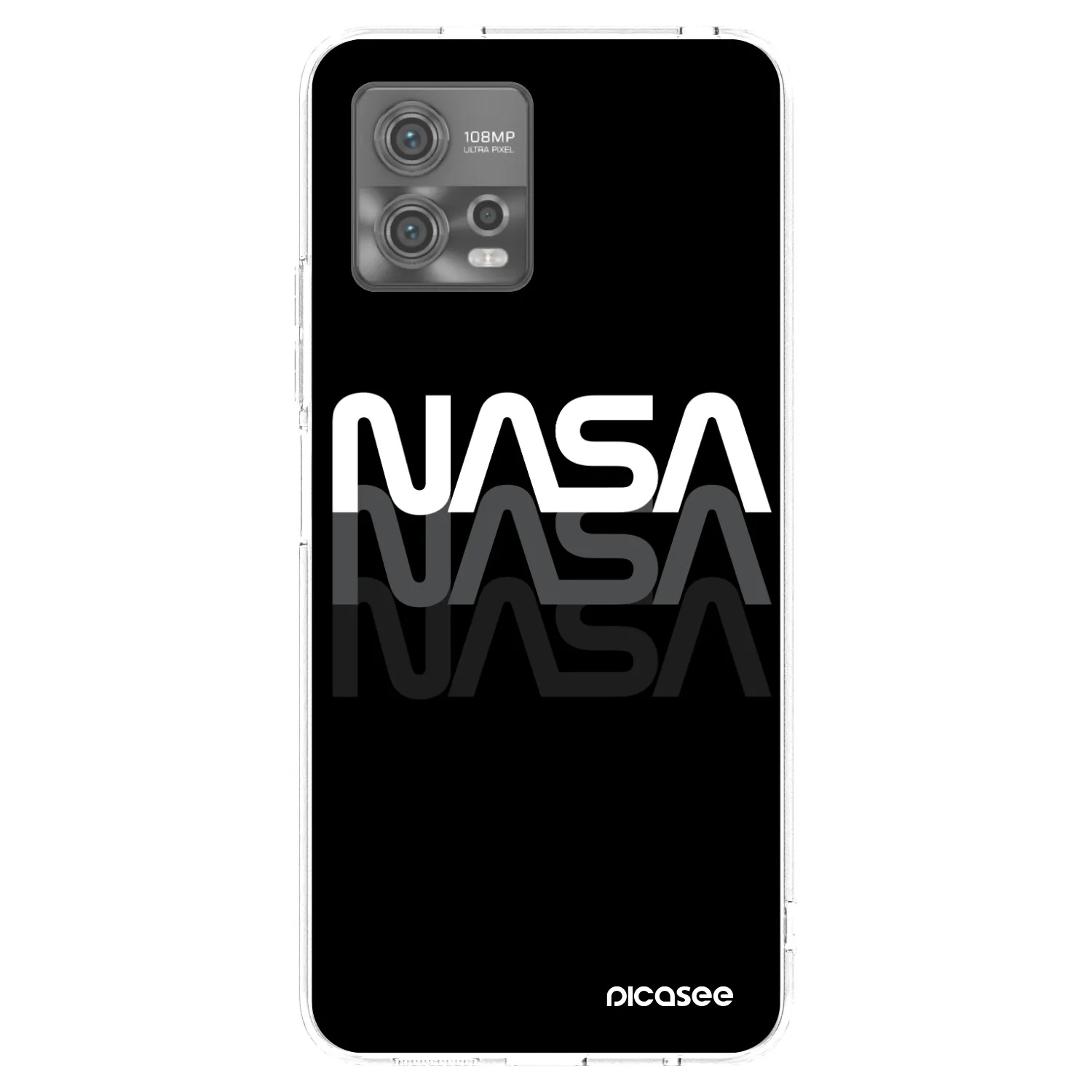 Picasee silikónový prehľadný obal pre Motorola Moto G72 - NASA Triple