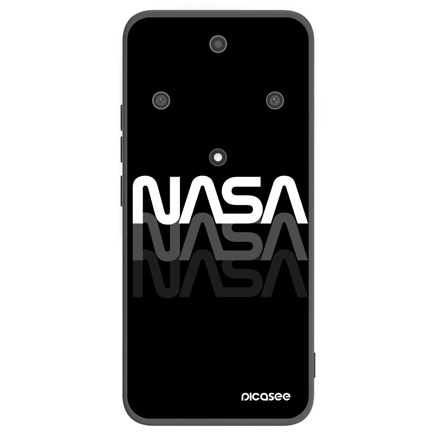 Picasee silikónový čierny obal pre Honor Magic5 Lite 5G - NASA Triple
