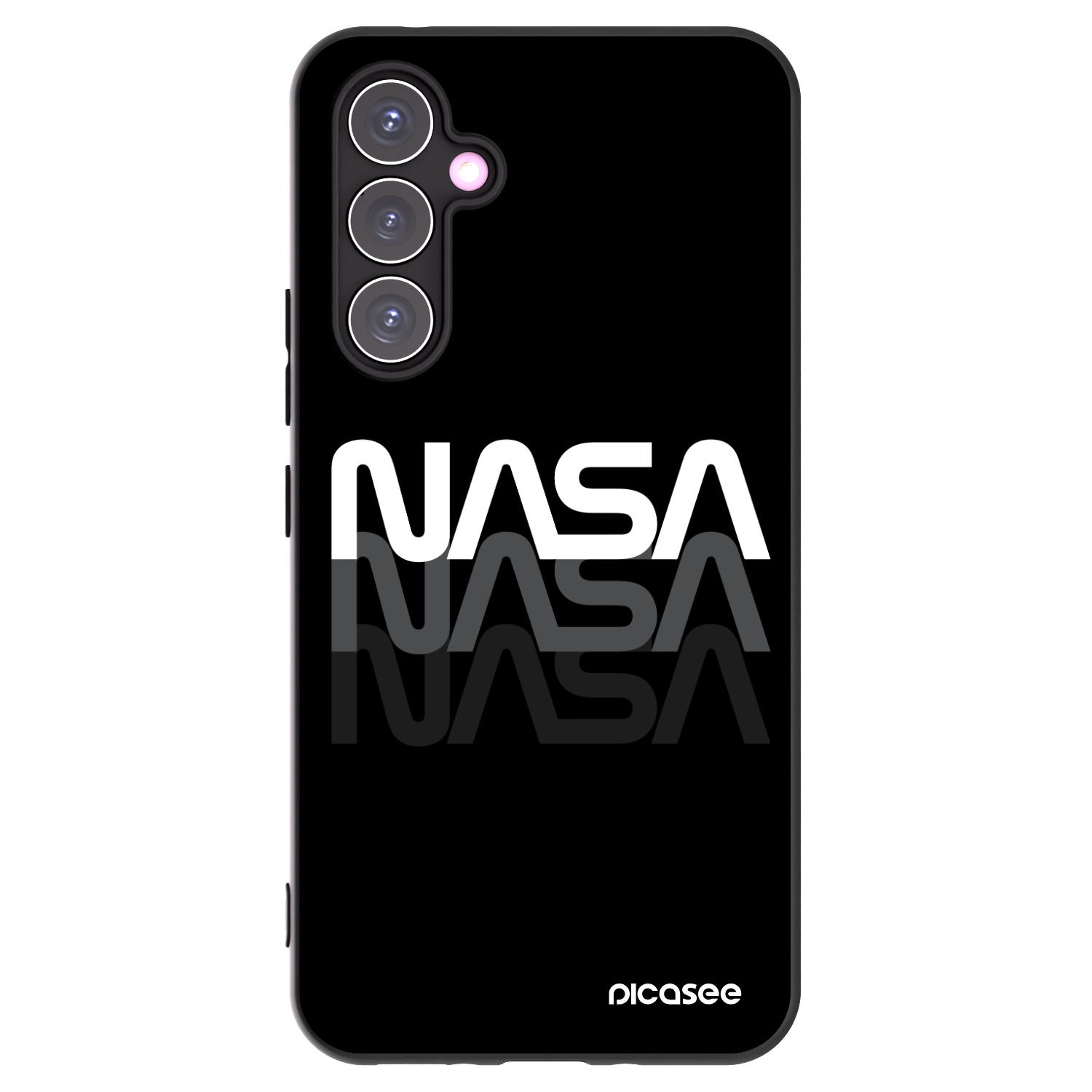 Picasee silikónový čierny obal pre Samsung Galaxy A54 5G A546B - NASA Triple