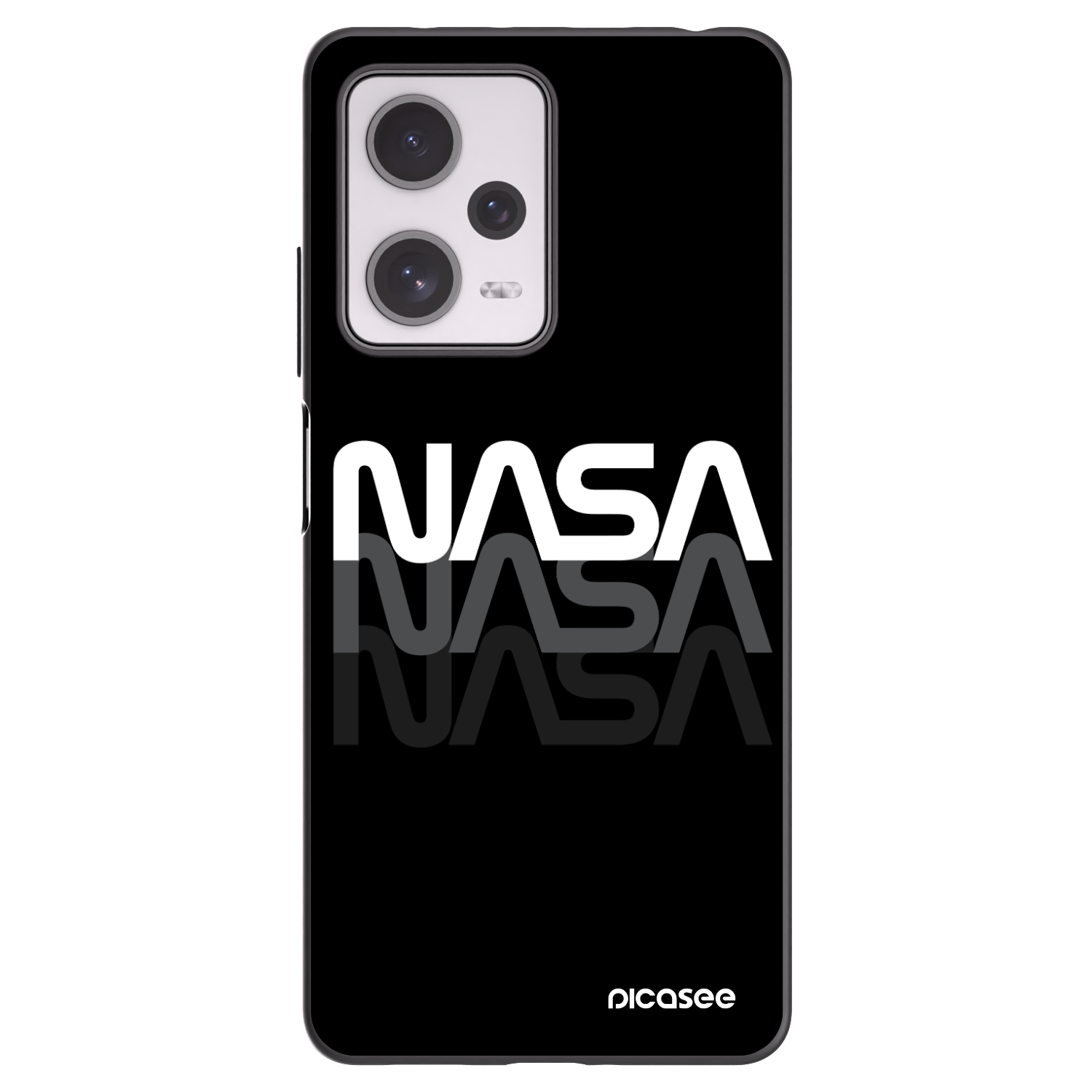 Picasee silikónový čierny obal pre Xiaomi Redmi Note 12 Pro+ 5G - NASA Triple