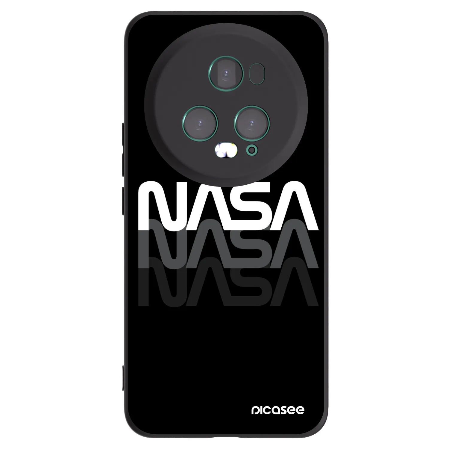 Picasee silikónový čierny obal pre Honor Magic5 Pro - NASA Triple