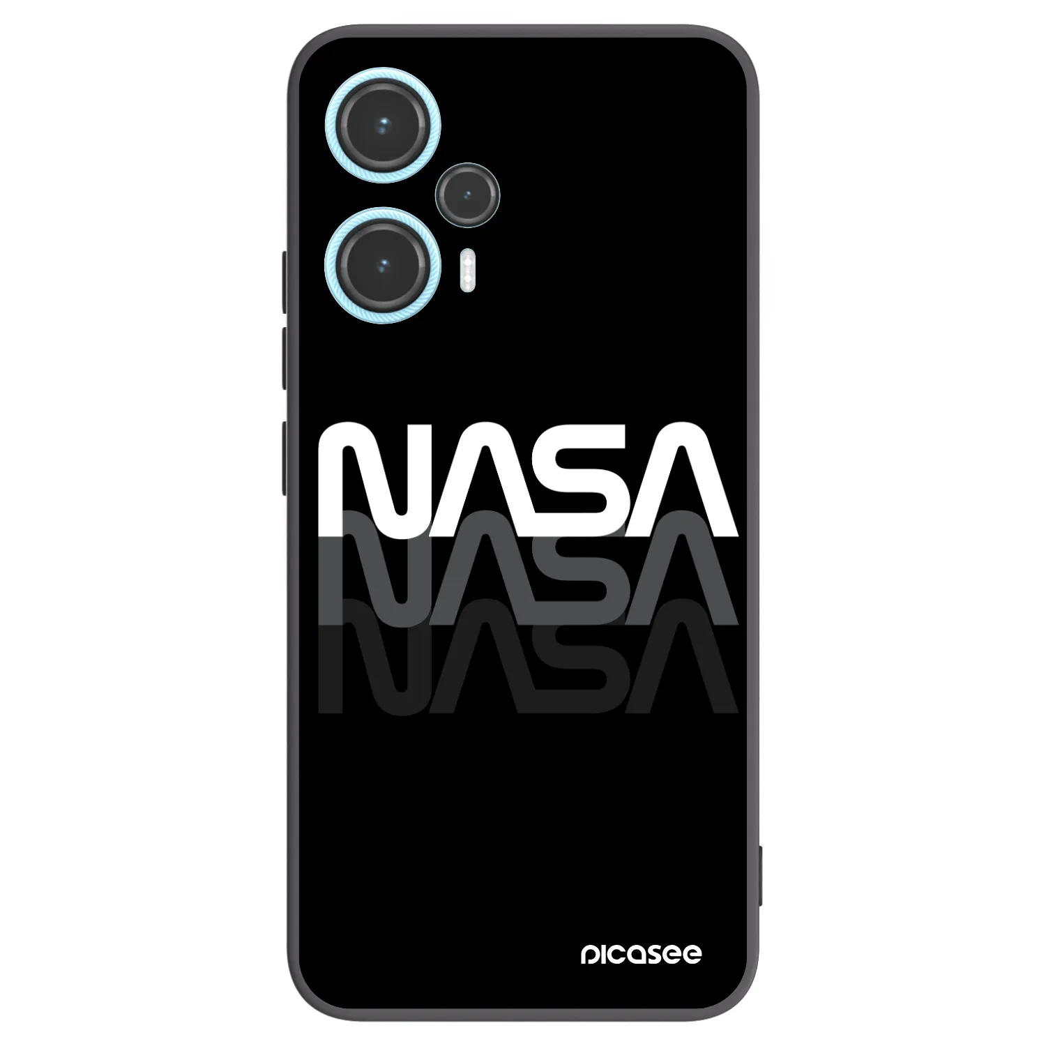 Picasee silikónový čierny obal pre Xiaomi Poco F5 - NASA Triple