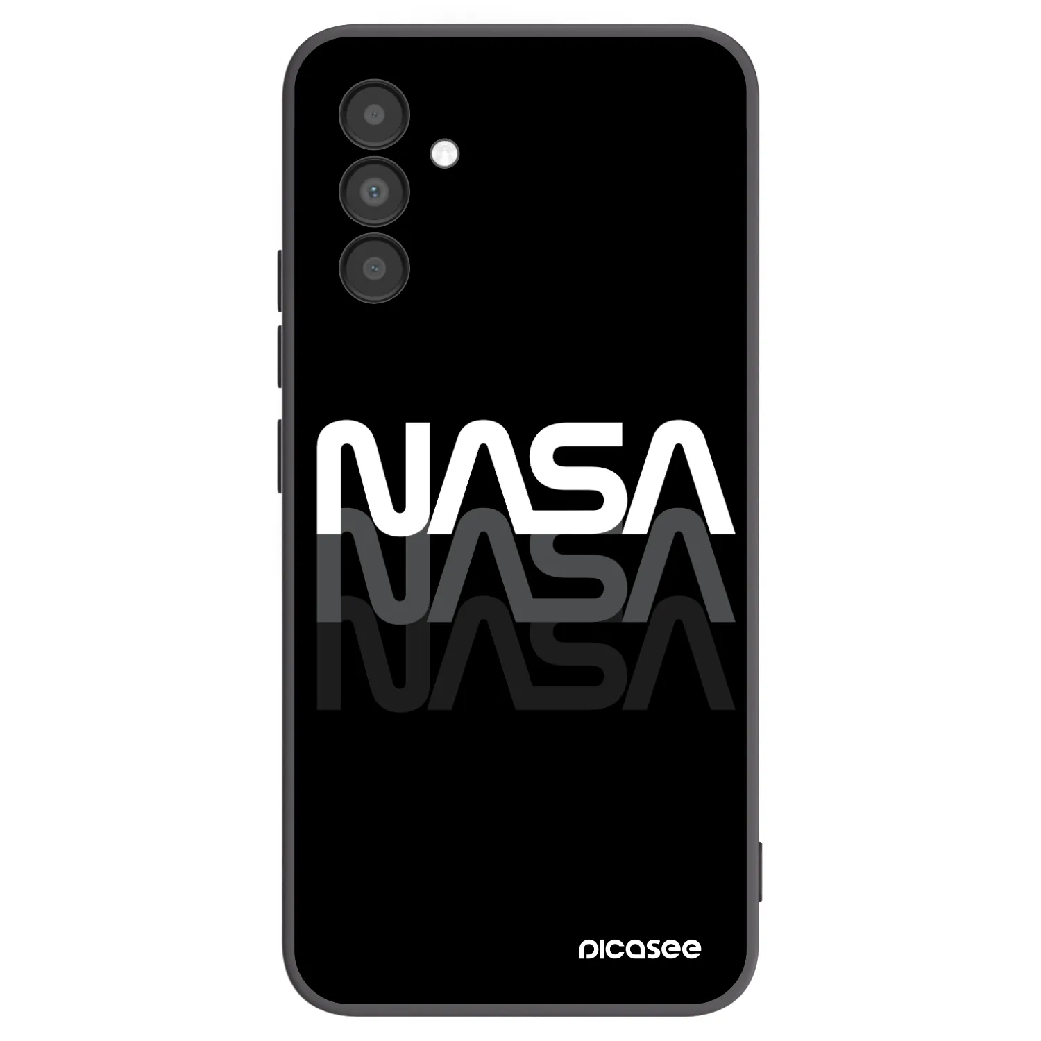 Picasee silikónový čierny obal pre Samsung Galaxy A04s A047F - NASA Triple