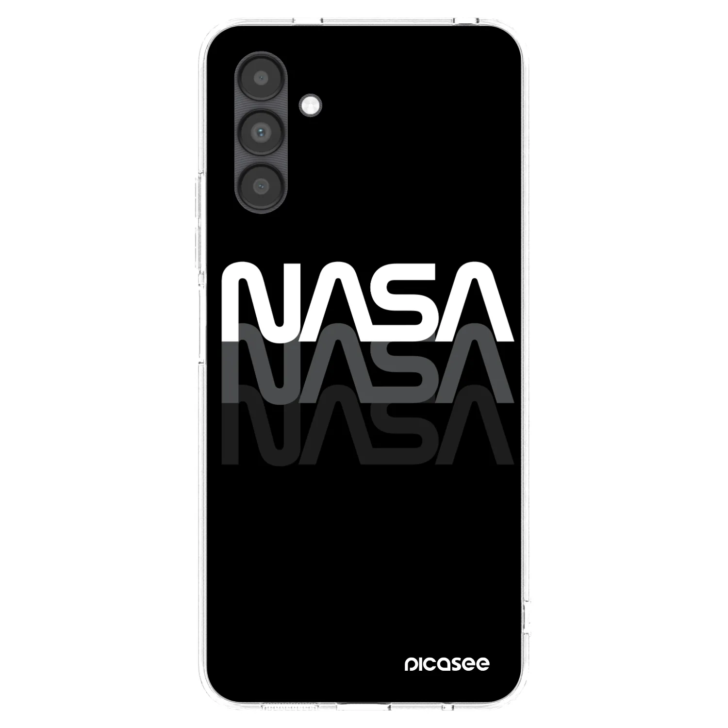 Picasee silikónový prehľadný obal pre Samsung Galaxy A04s A047F - NASA Triple