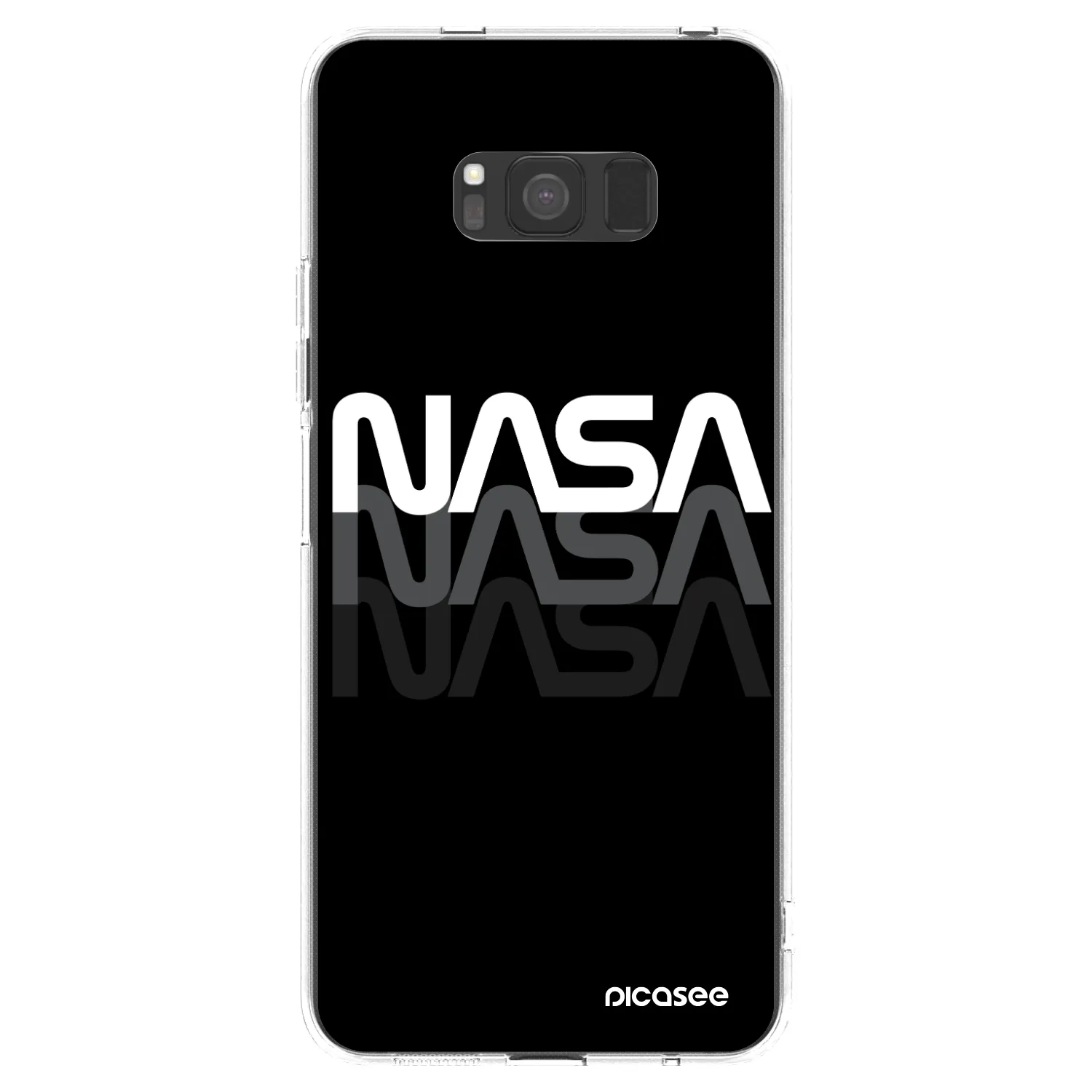Picasee silikónový prehľadný obal pre Samsung Galaxy S8 G950F - NASA Triple