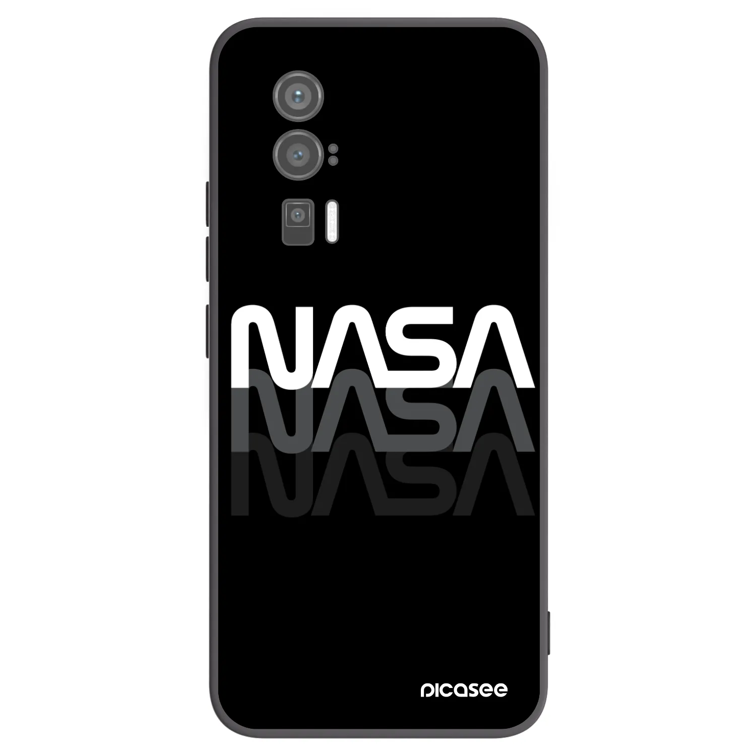 Picasee silikónový čierny obal pre Xiaomi Poco F5 Pro 5G - NASA Triple
