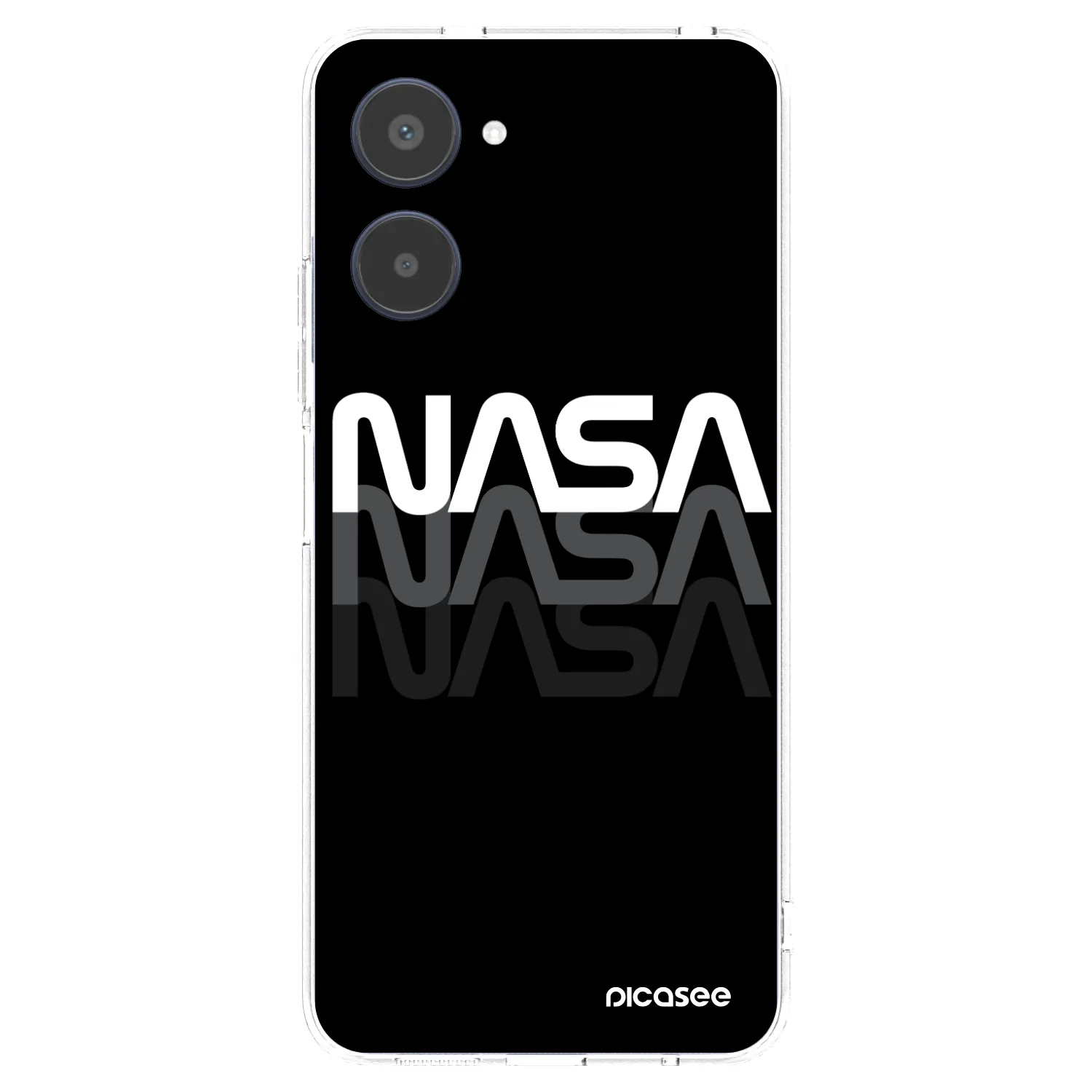 Picasee silikónový prehľadný obal pre Realme 10 4G - NASA Triple