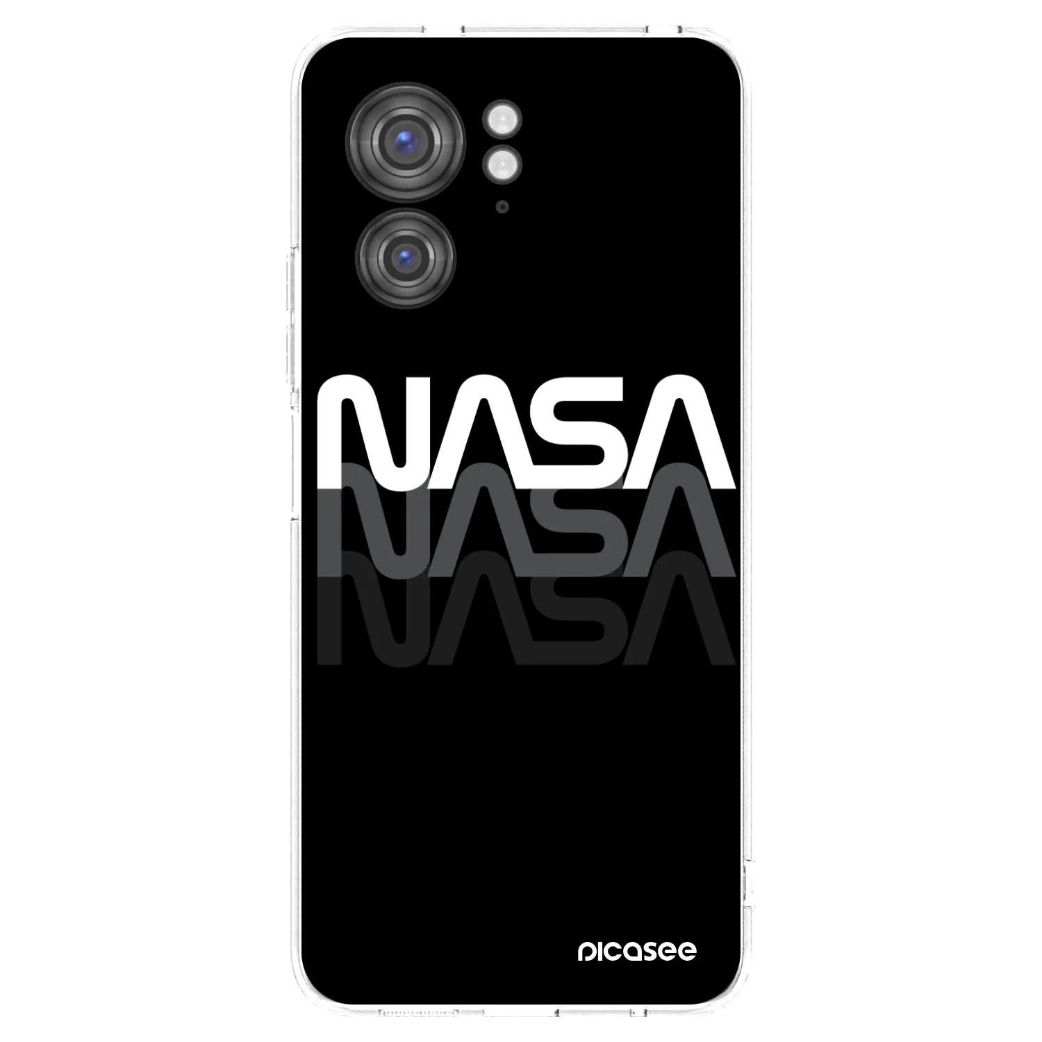 Picasee silikónový prehľadný obal pre Motorola Edge 40 - NASA Triple