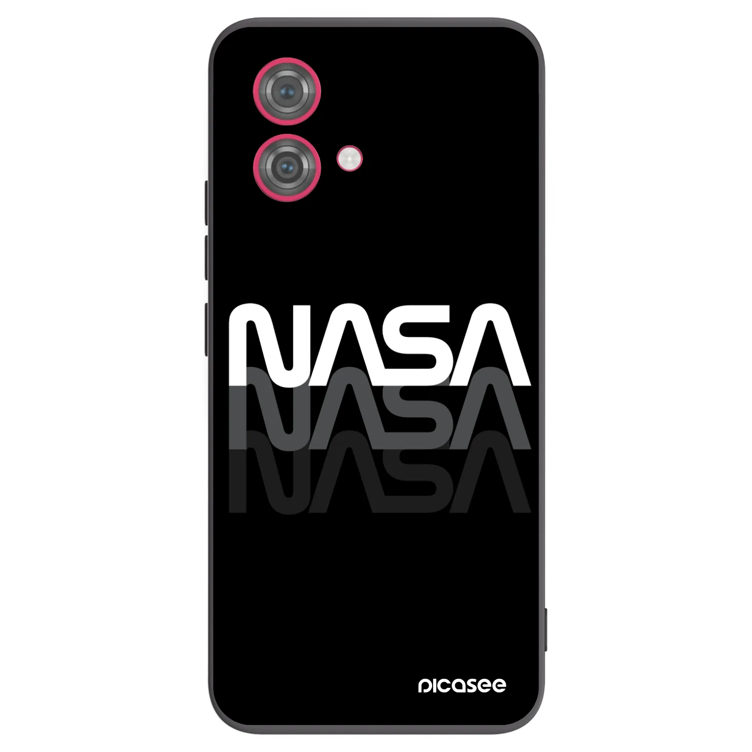 Silikónový čierny obal pre Motorola Moto G84 5G - NASA Triple