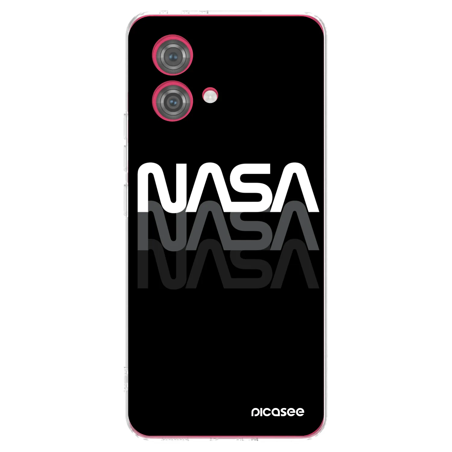 Silikónový prehľadný obal pre Motorola Moto G84 5G - NASA Triple