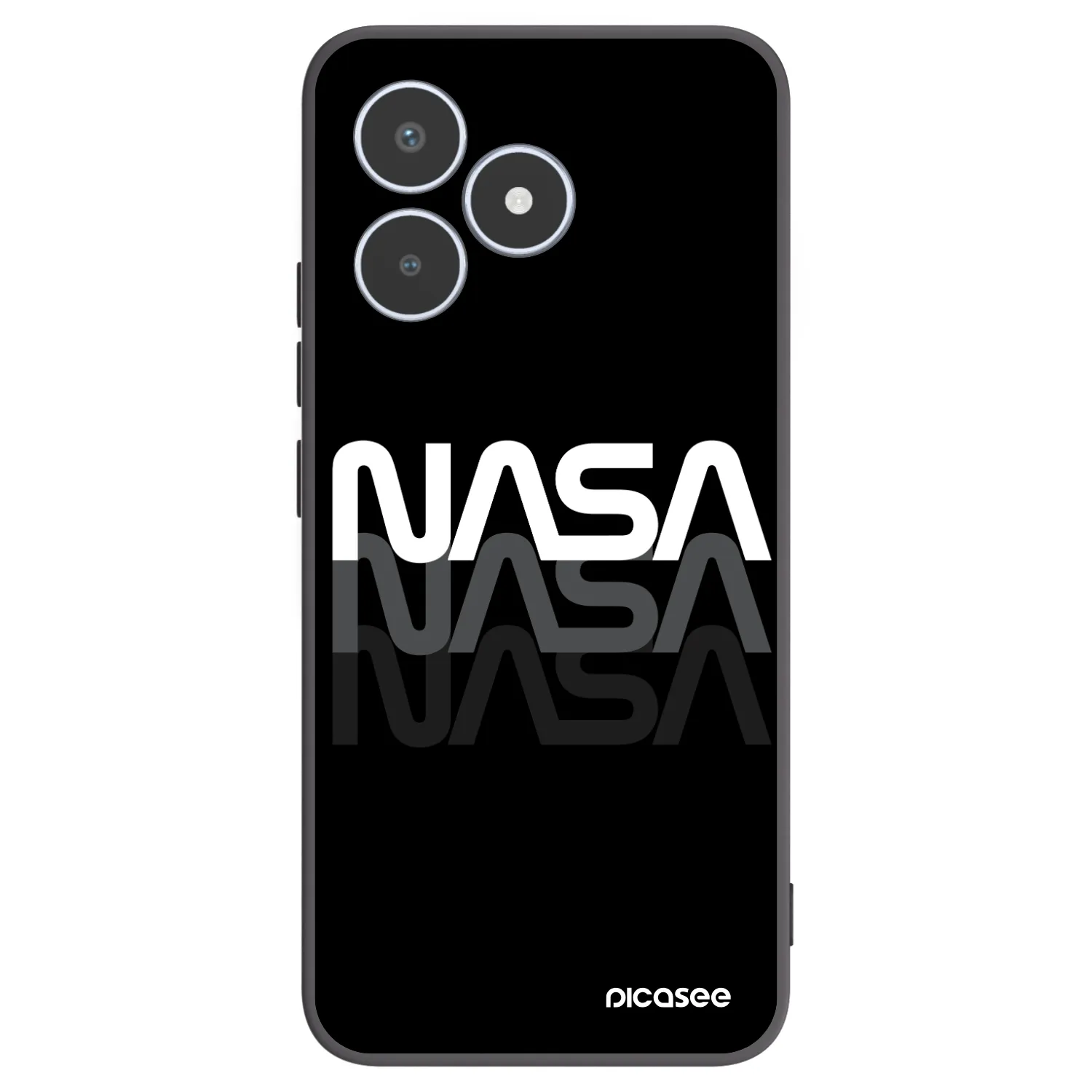 Picasee silikónový čierny obal pre Realme C53 - NASA Triple