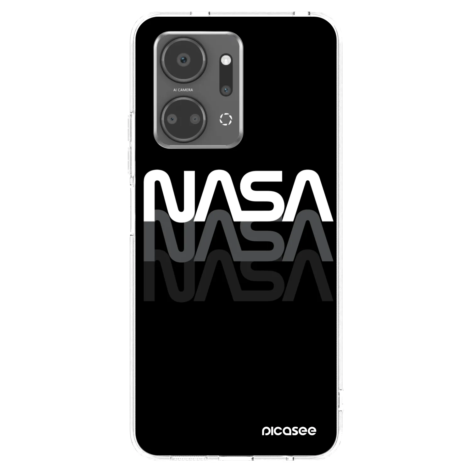Picasee silikónový prehľadný obal pre Honor X7a - NASA Triple