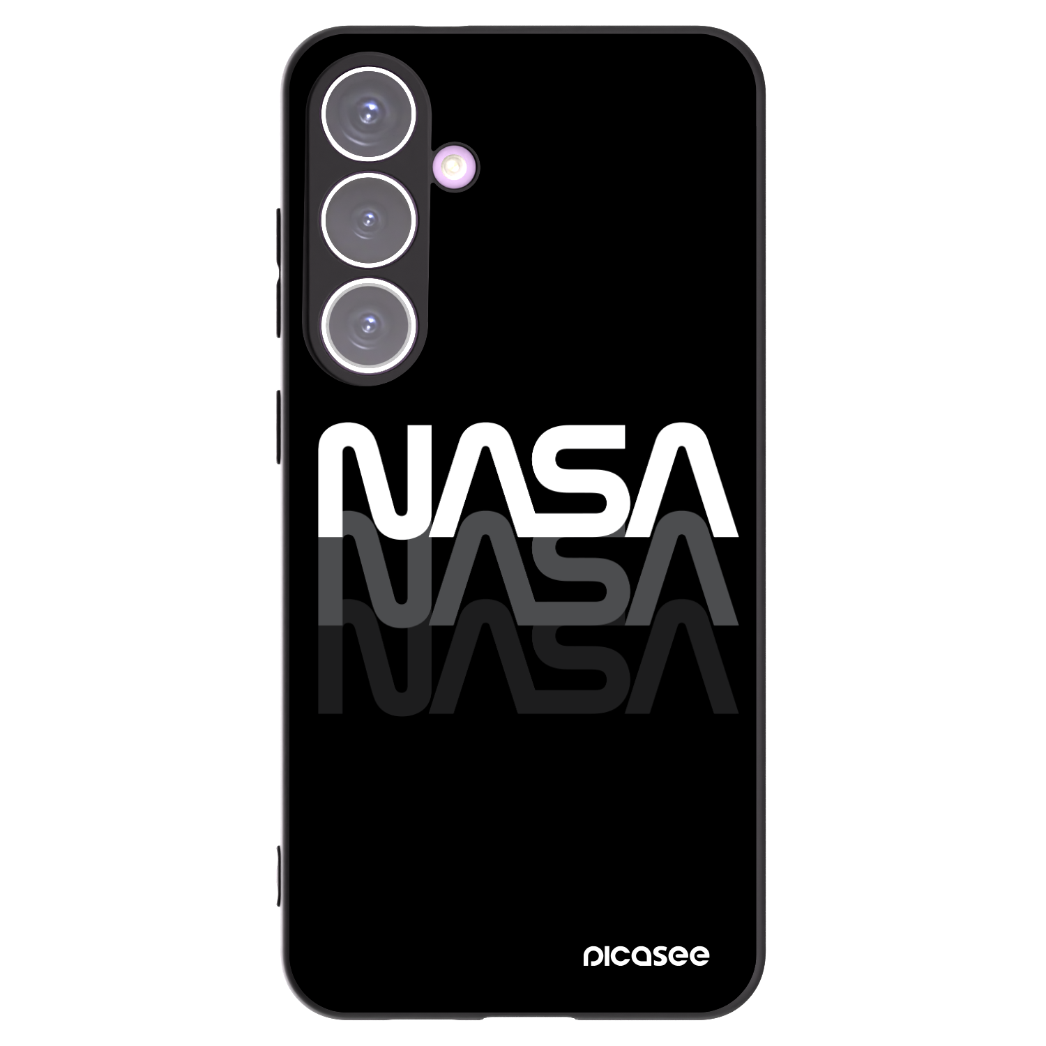 Picasee silikónový čierny obal pre Samsung Galaxy S24+ S926B 5G - NASA Triple