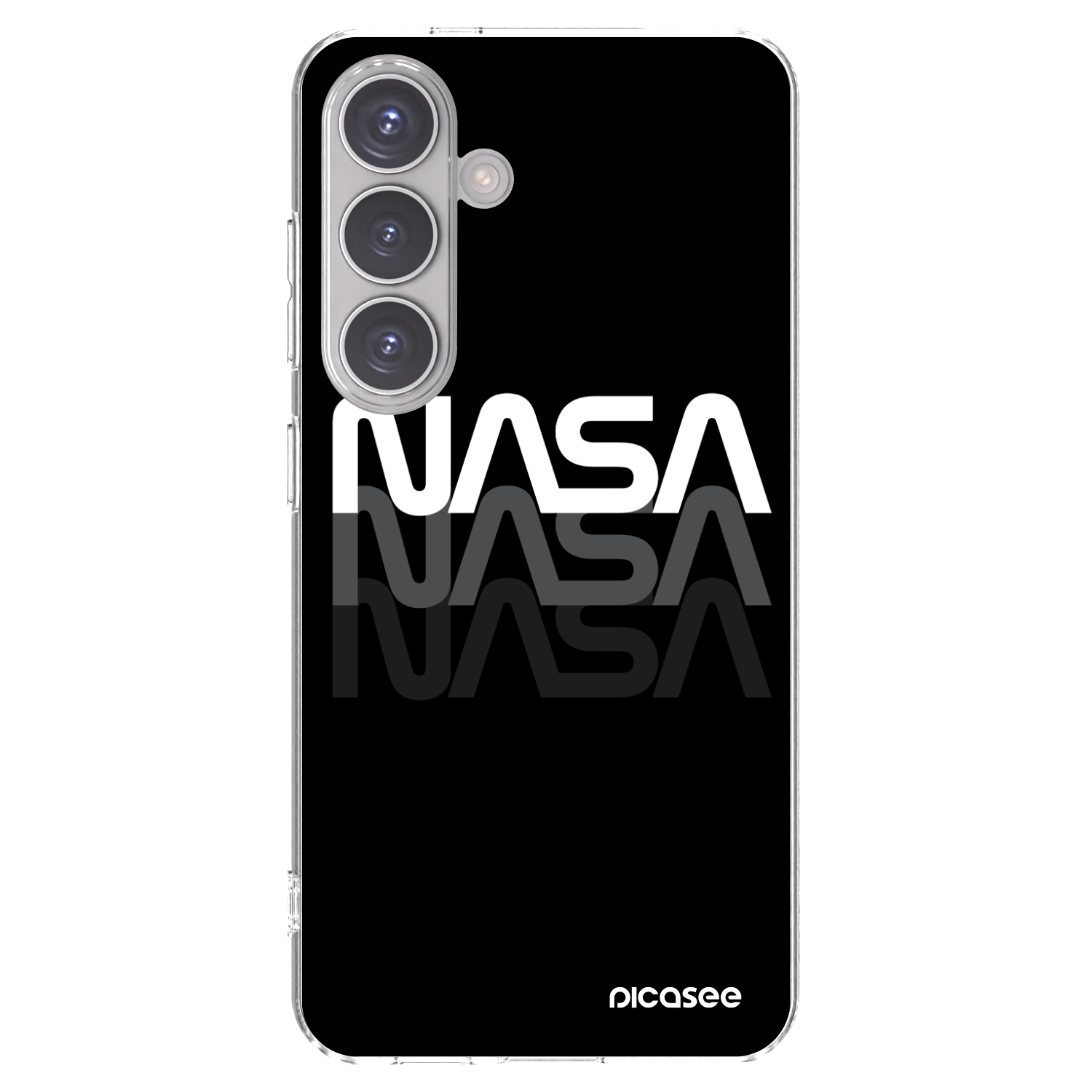 Picasee silikónový prehľadný obal pre Samsung Galaxy S24 S921B 5G - NASA Triple