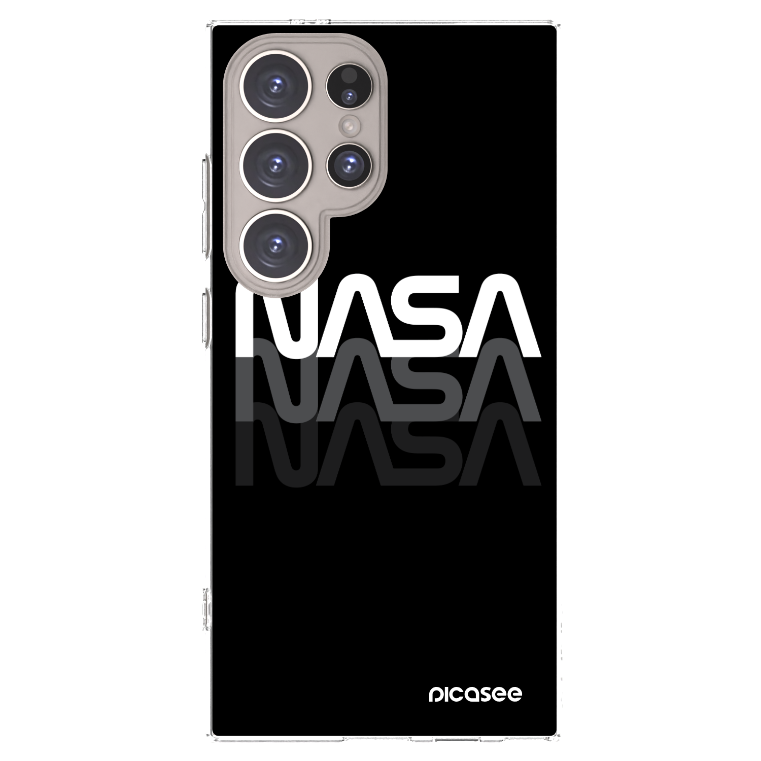 Picasee silikónový prehľadný obal pre Samsung Galaxy S24 Ultra S928B 5G - NASA Triple