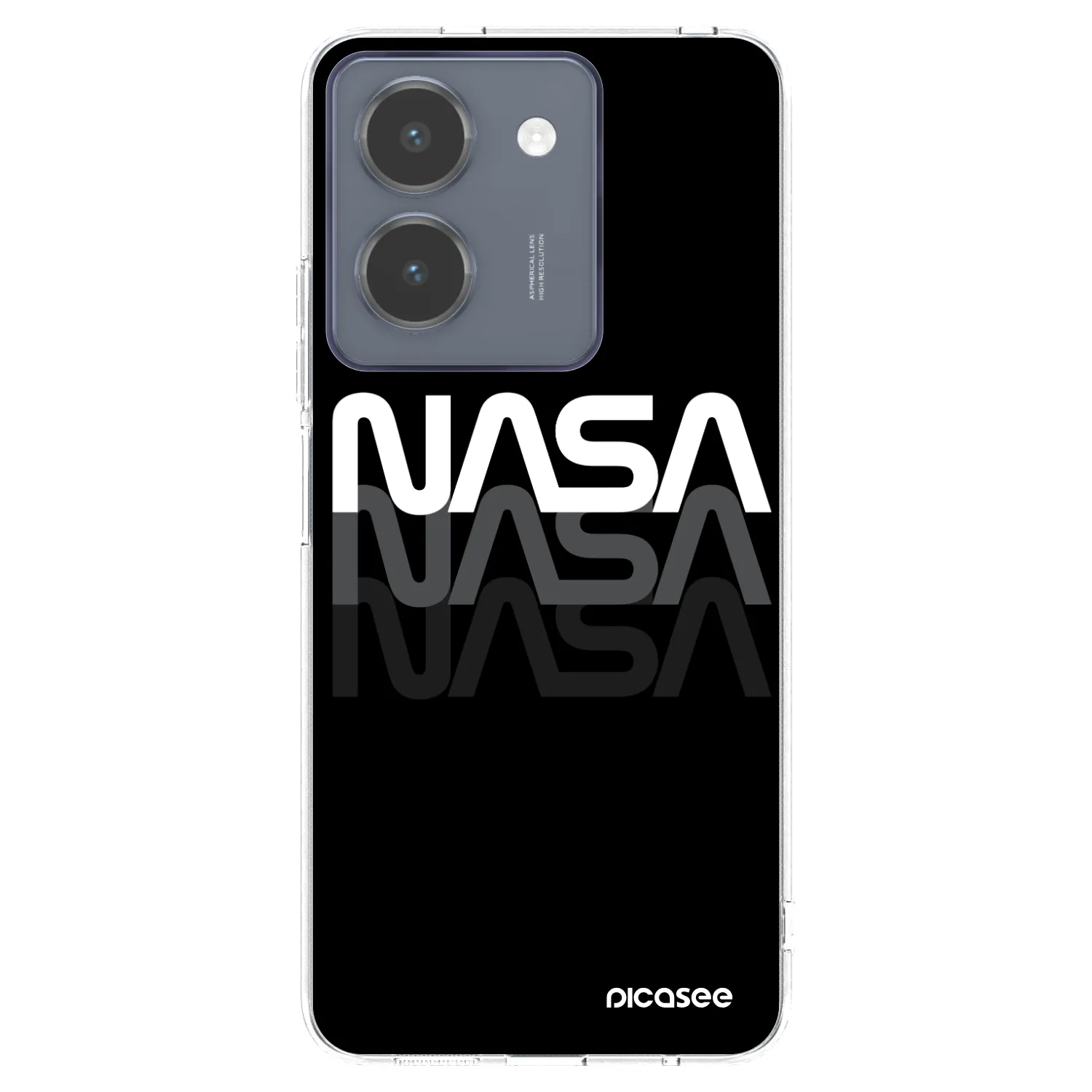 Picasee silikónový prehľadný obal pre Vivo Y36 4G - NASA Triple