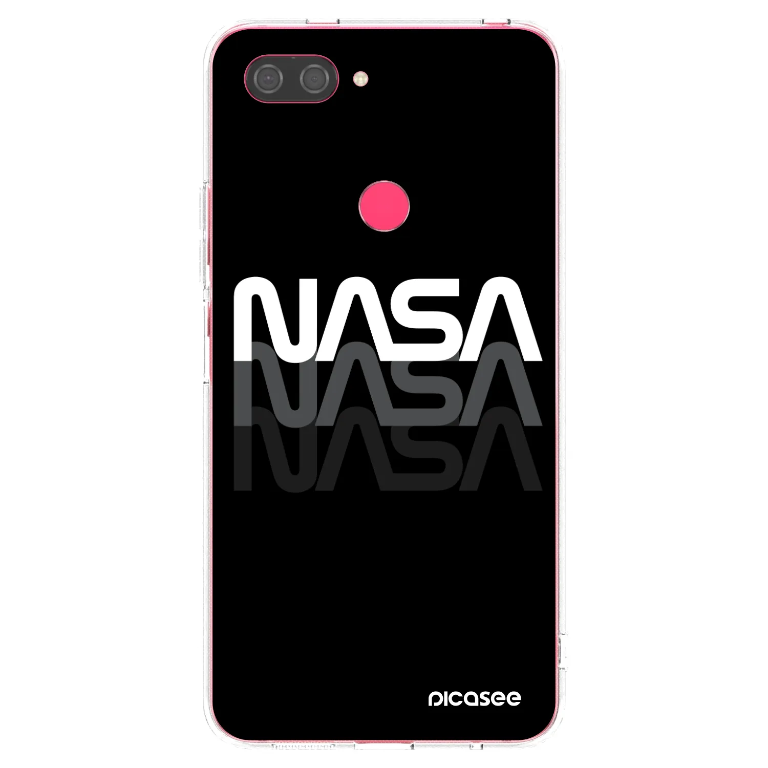 Picasee silikónový prehľadný obal pre Xiaomi Mi 8 Lite - NASA Triple