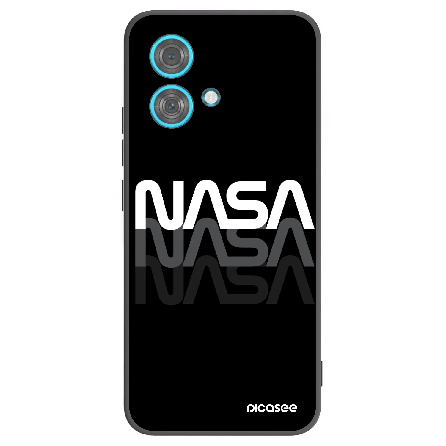Picasee silikónový čierny obal pre Motorola Edge 40 Neo - NASA Triple