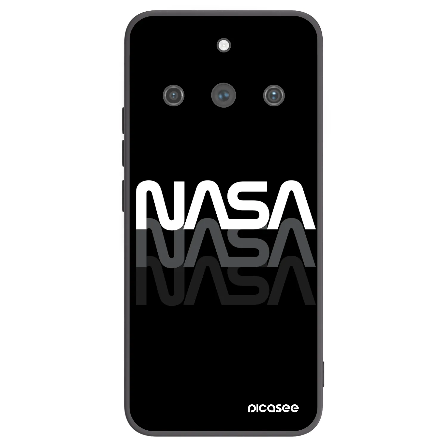 Picasee silikónový čierny obal pre Realme 11 Pro+ - NASA Triple