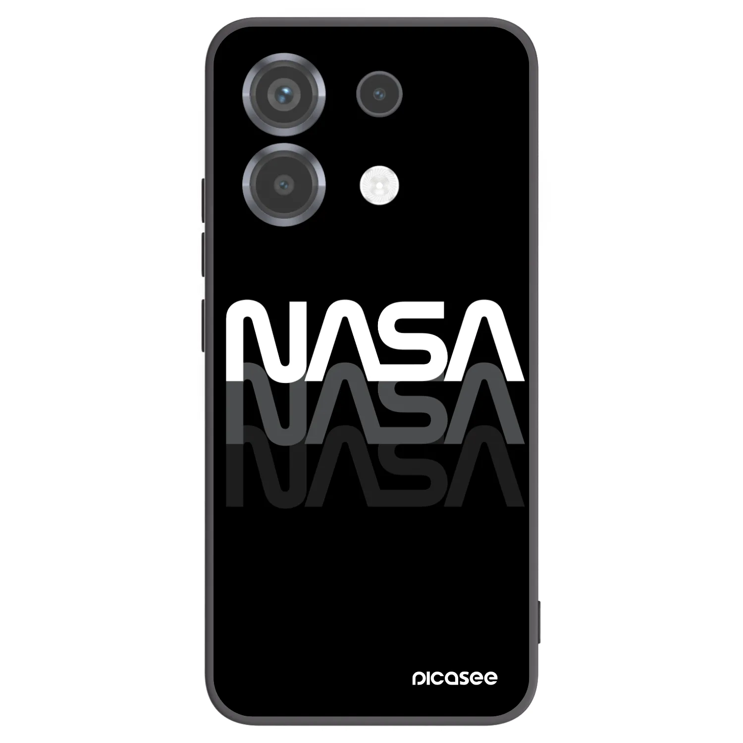 Picasee silikónový čierny obal pre Xiaomi Poco X6 - NASA Triple
