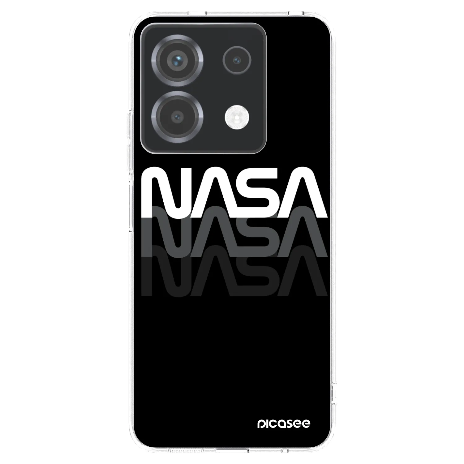 Picasee silikónový prehľadný obal pre Xiaomi Poco X6 - NASA Triple