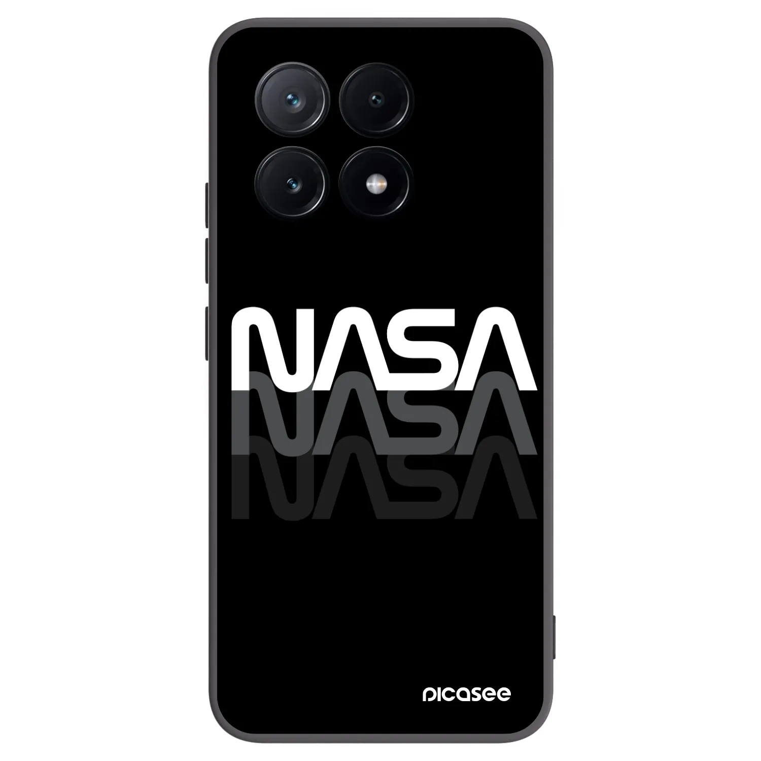 Picasee silikónový čierny obal pre Xiaomi Poco X6 Pro - NASA Triple