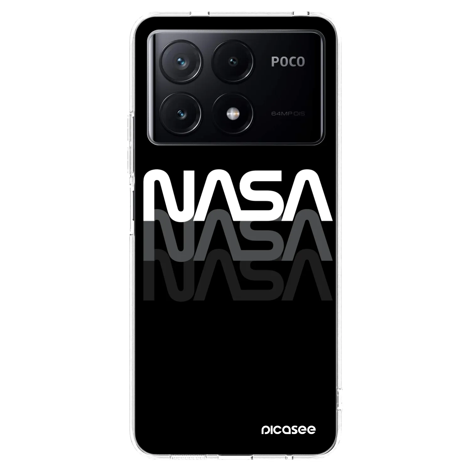 Picasee silikónový prehľadný obal pre Xiaomi Poco X6 Pro - NASA Triple