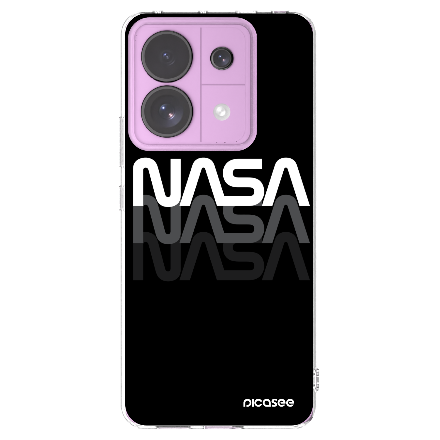 Picasee silikónový prehľadný obal pre Xiaomi Redmi Note 13 Pro 5G - NASA Triple