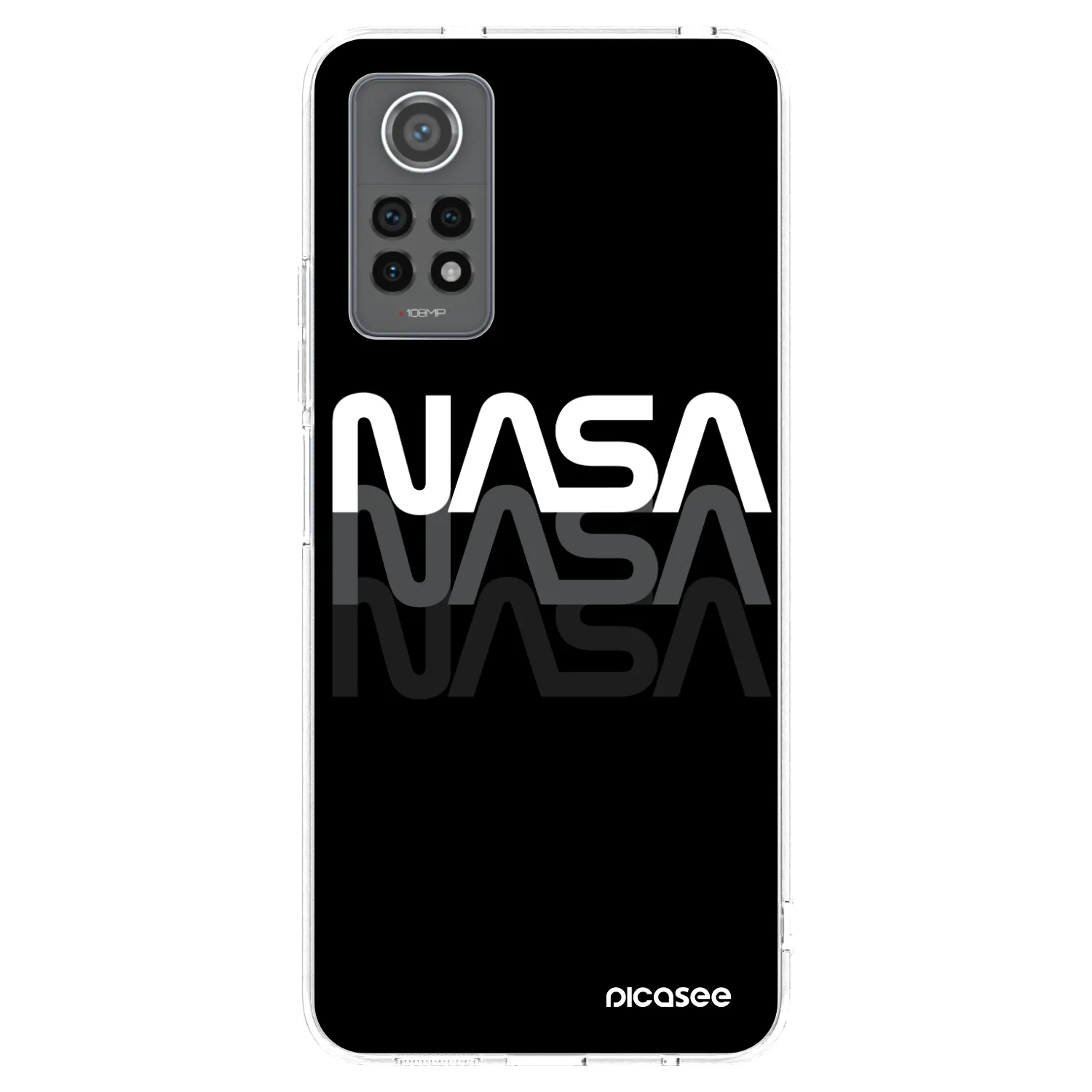 Picasee silikónový prehľadný obal pre Xiaomi Redmi Note 12 Pro 4G - NASA Triple