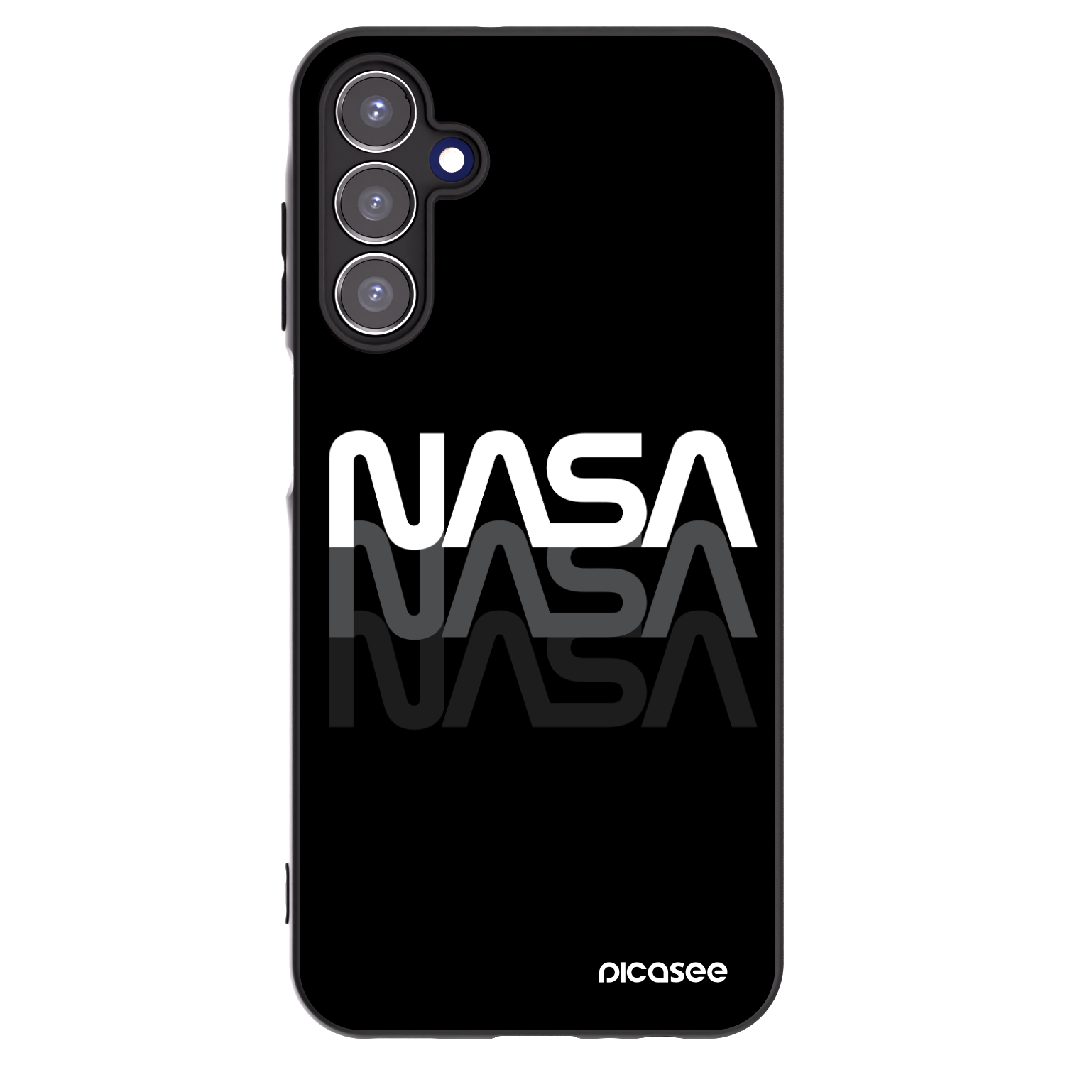 Picasee silikónový čierny obal pre Samsung Galaxy A15 A155F 4G - NASA Triple
