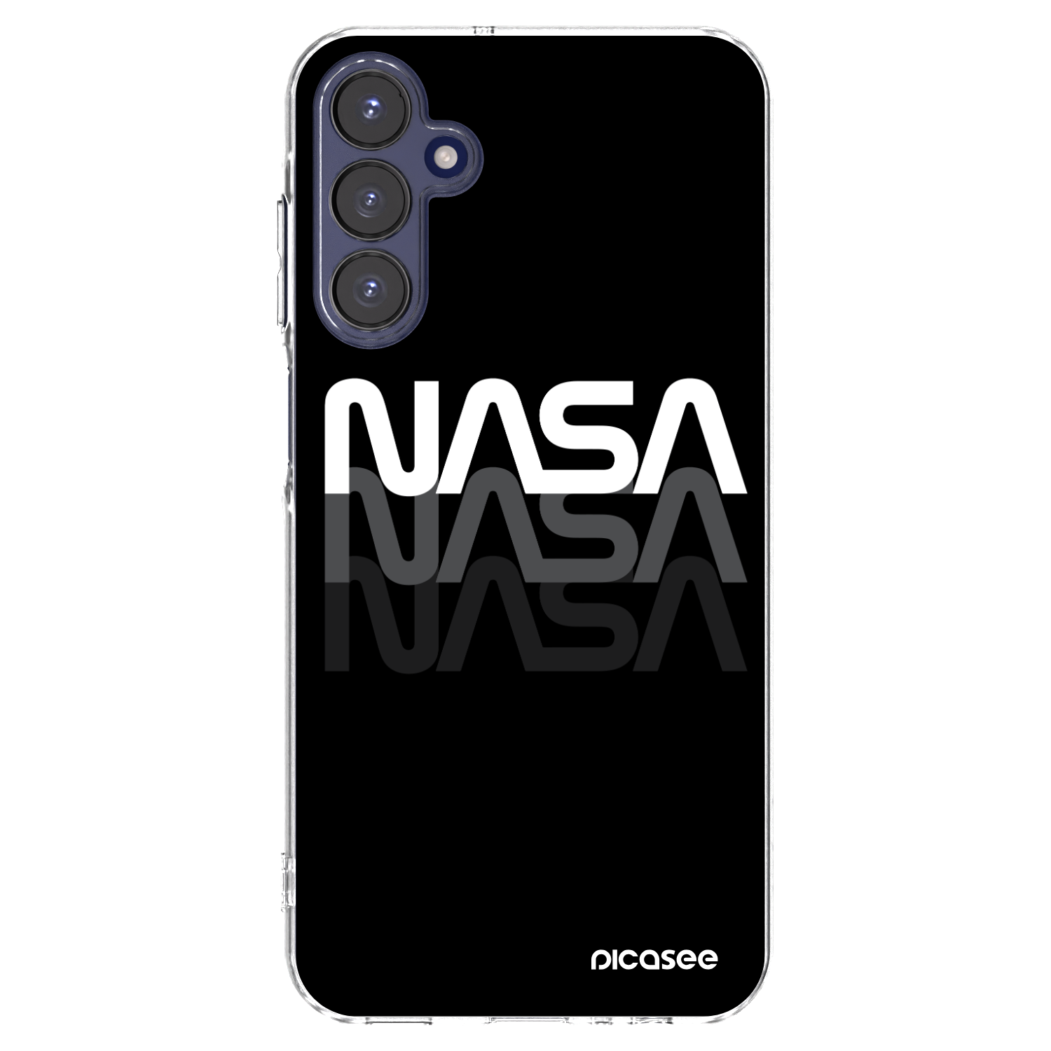 Picasee silikónový prehľadný obal pre Samsung Galaxy A15 A155F 4G - NASA Triple
