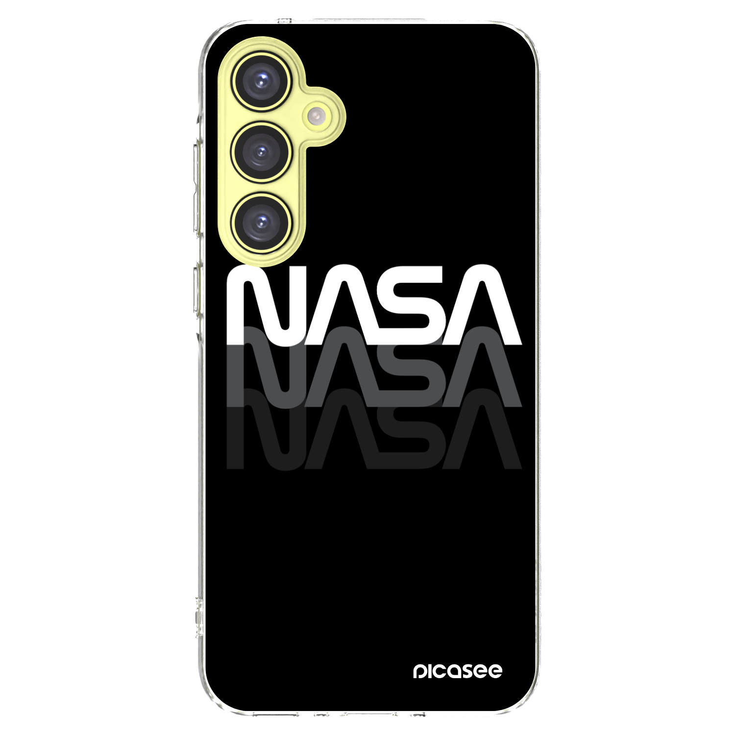 Picasee silikónový prehľadný obal pre Samsung Galaxy A35 5G A356B - NASA Triple
