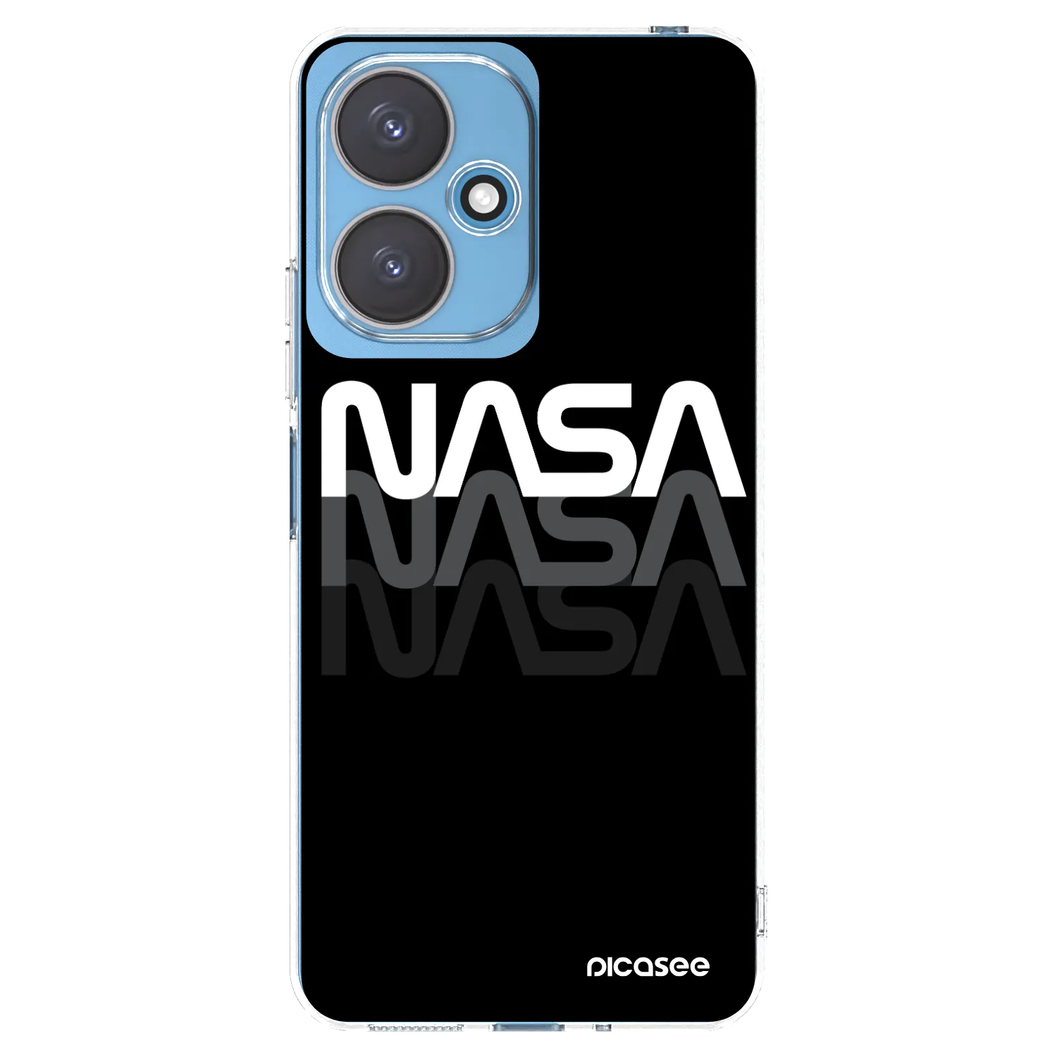 Picasee silikónový prehľadný obal pre Xiaomi Redmi 13C 5G - NASA Triple