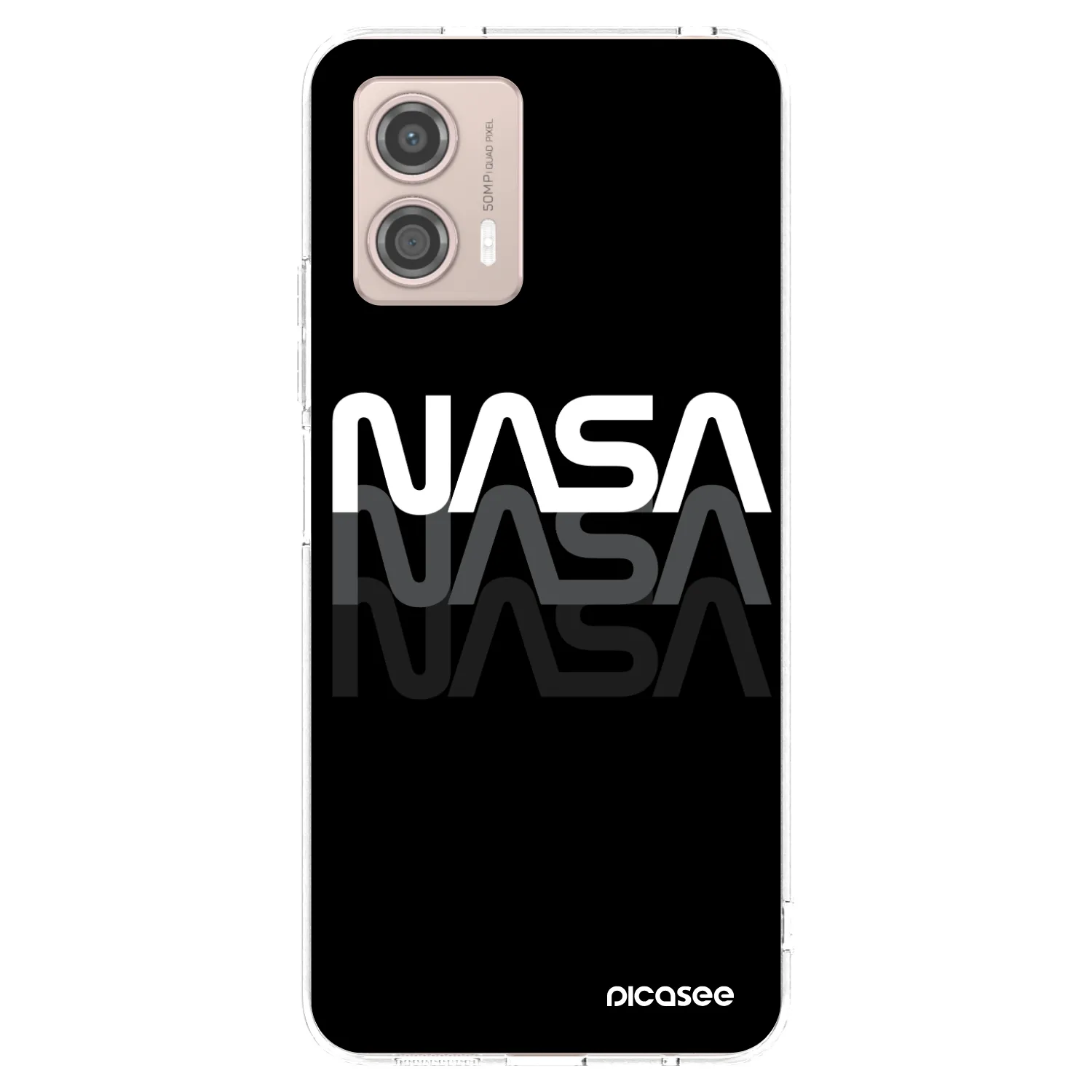 Picasee silikónový prehľadný obal pre Motorola Moto G53 5G - NASA Triple