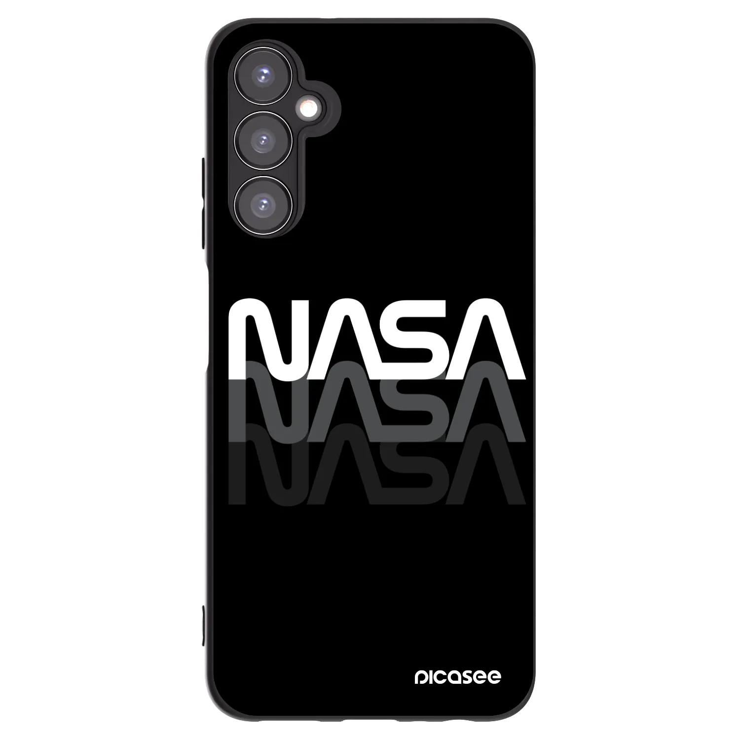 Picasee silikónový čierny obal pre Samsung Galaxy A05s A057G - NASA Triple