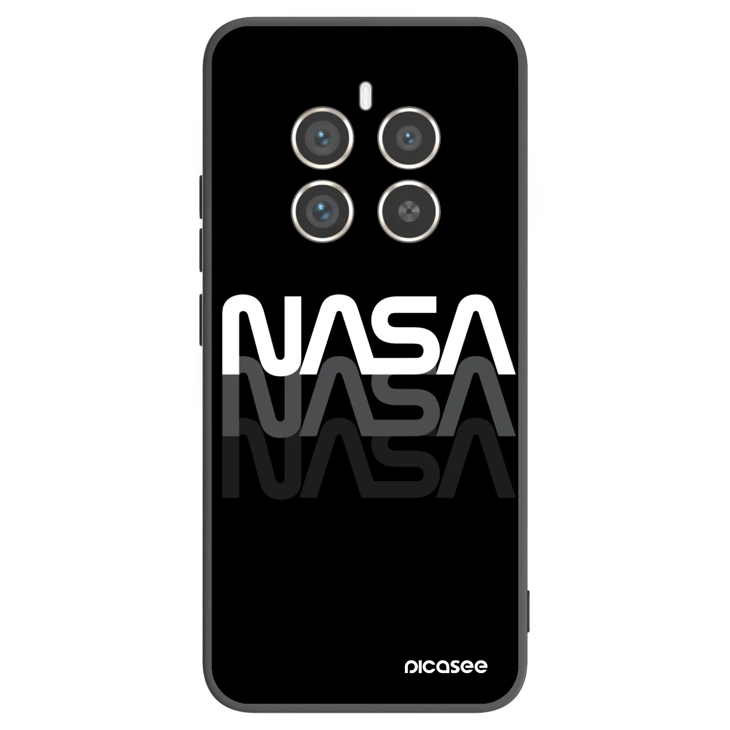 Picasee silikónový čierny obal pre Realme 12 Pro 5G - NASA Triple