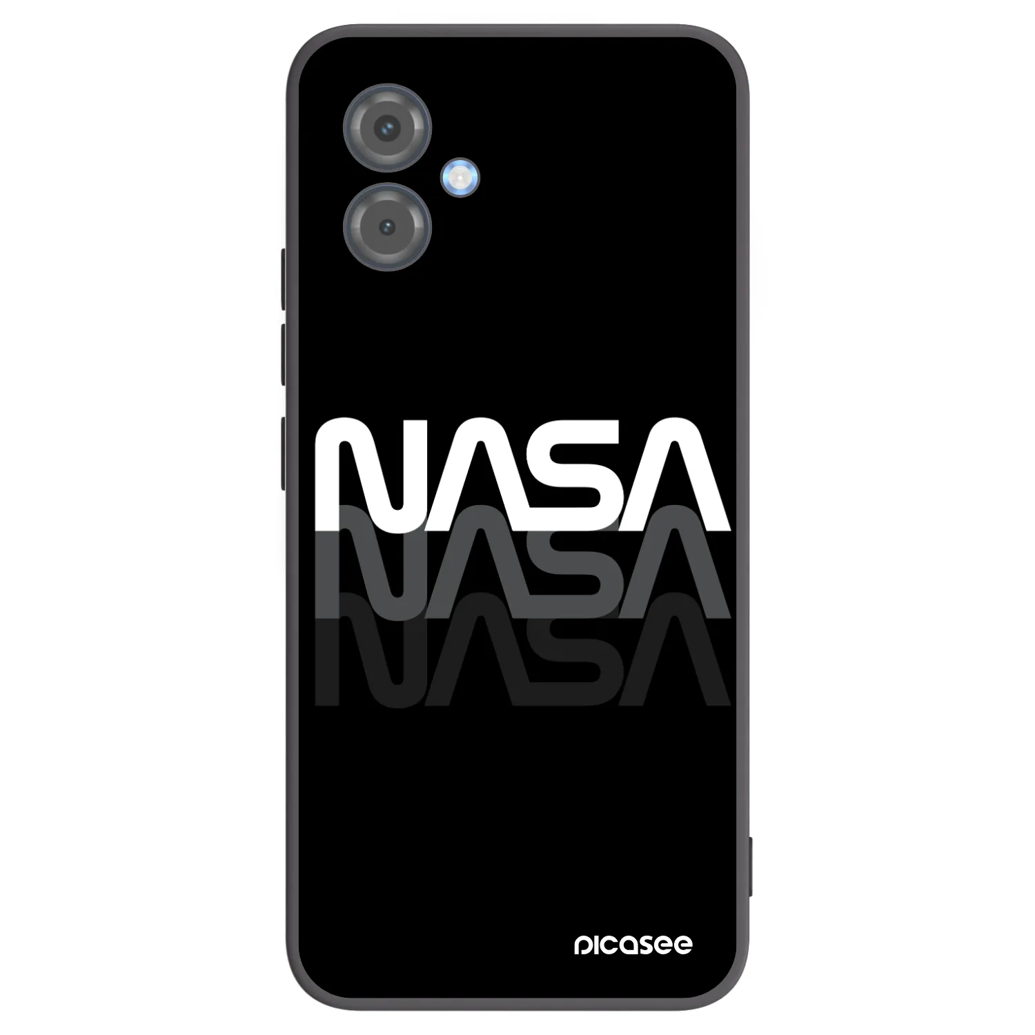 Picasee silikónový čierny obal pre Motorola Moto G14 - NASA Triple