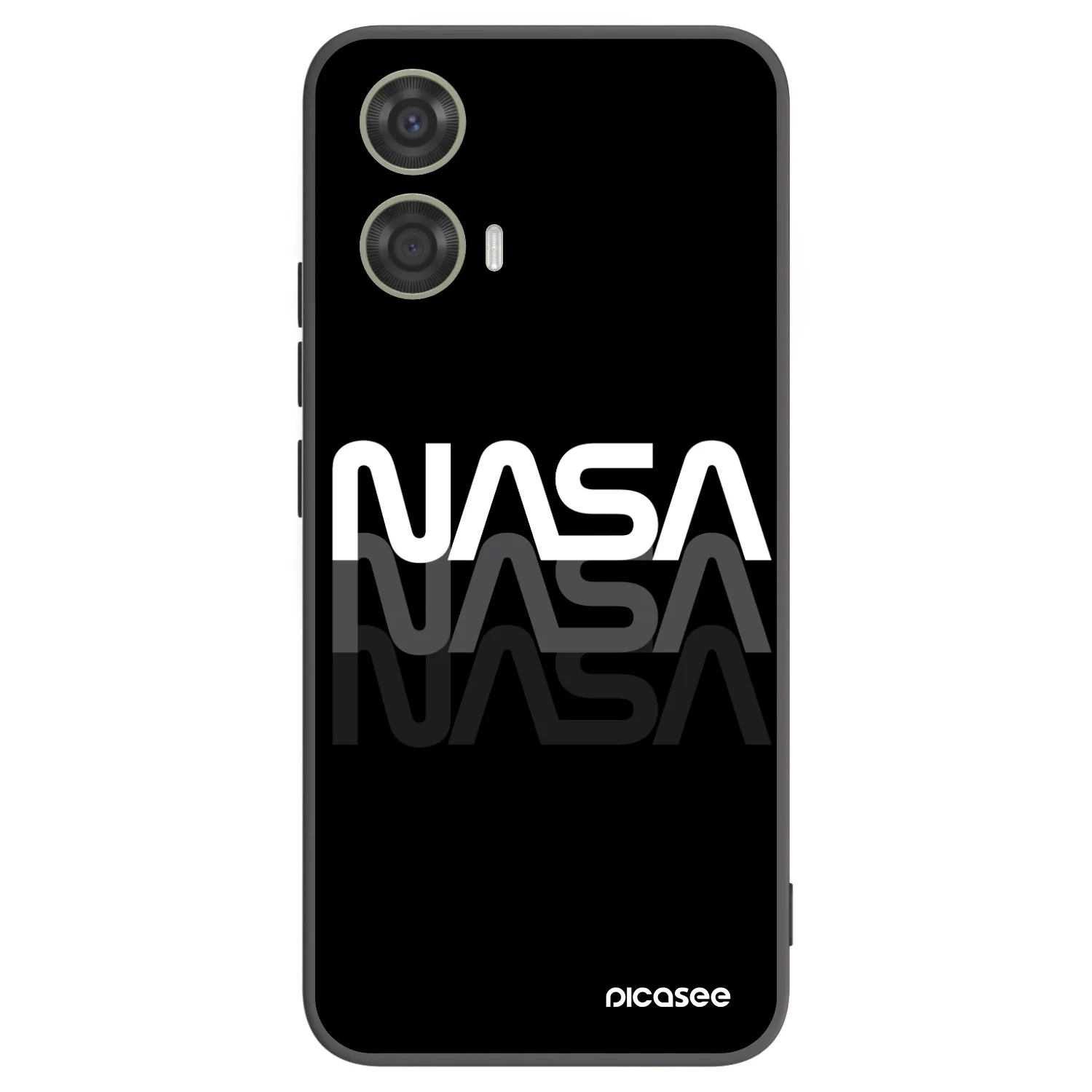 Picasee silikónový čierny obal pre Motorola Moto G24 - NASA Triple