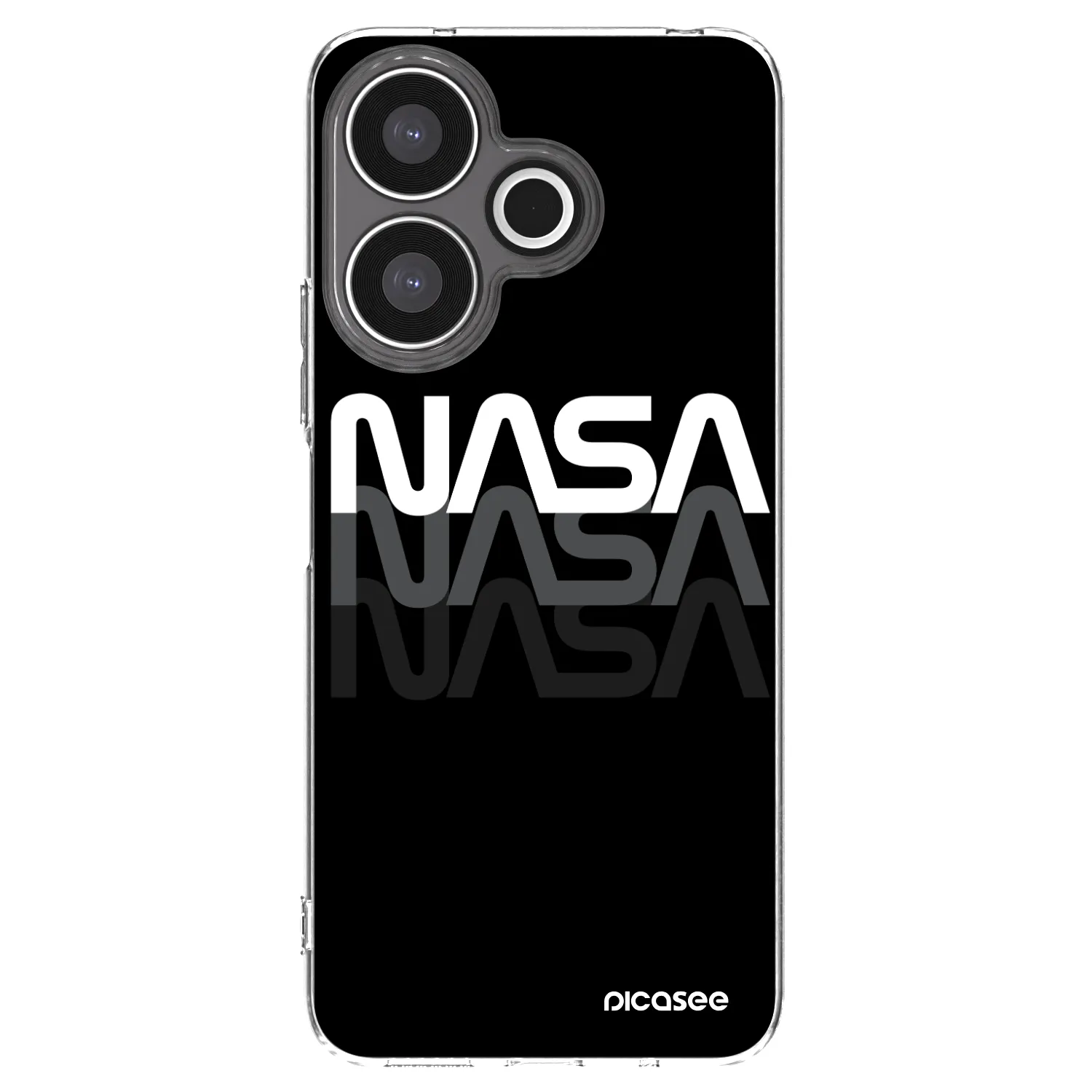 Silikónový prehľadný obal pre Xiaomi Redmi 13 4G - NASA Triple