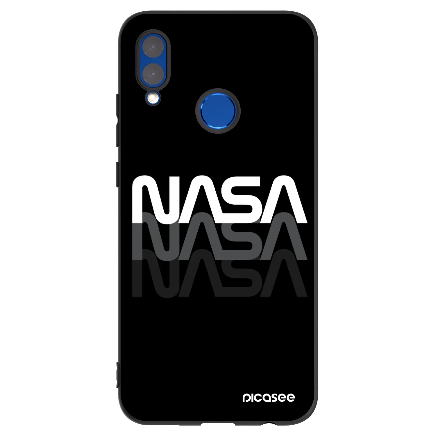 Picasee silikónový čierny obal pre Huawei P Smart 2019 - NASA Triple