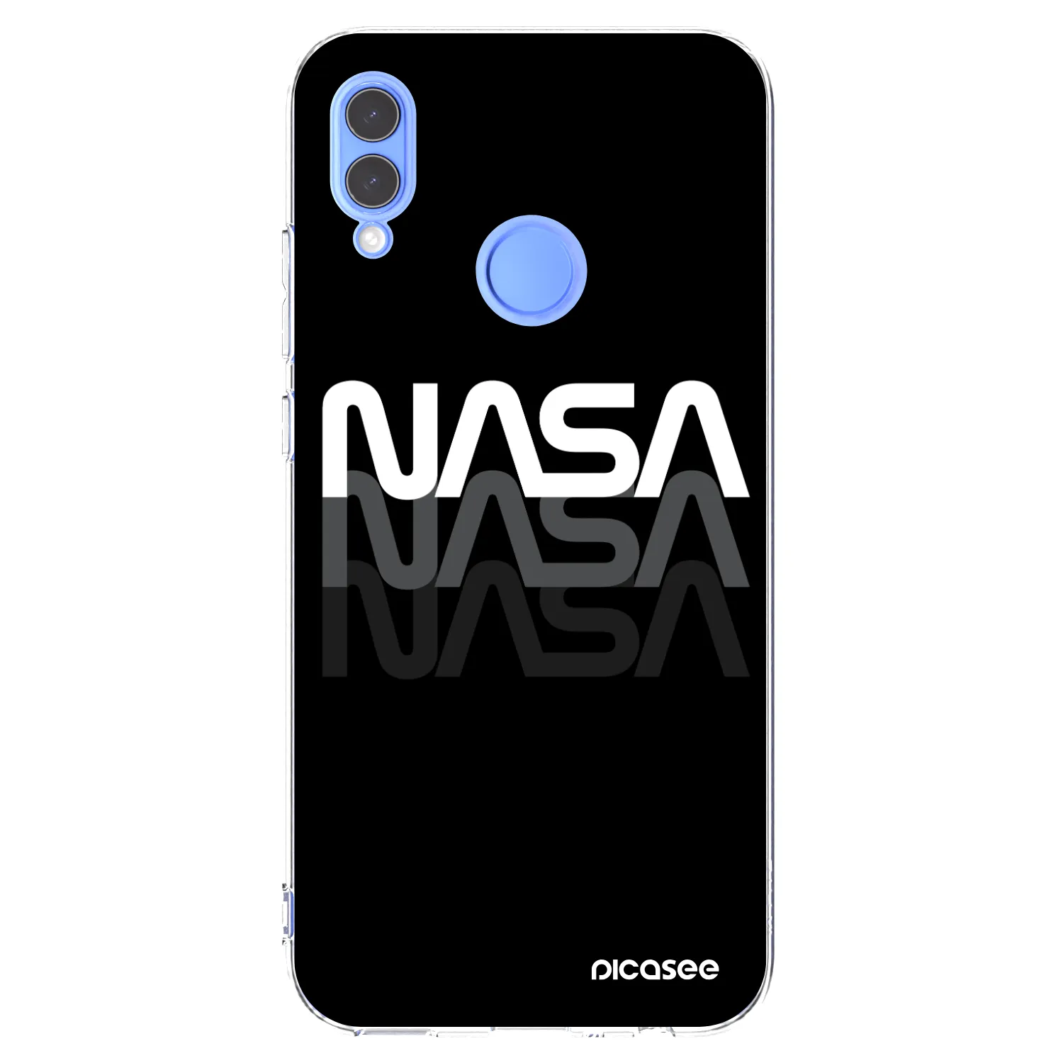 Picasee silikónový prehľadný obal pre Huawei P Smart 2019 - NASA Triple