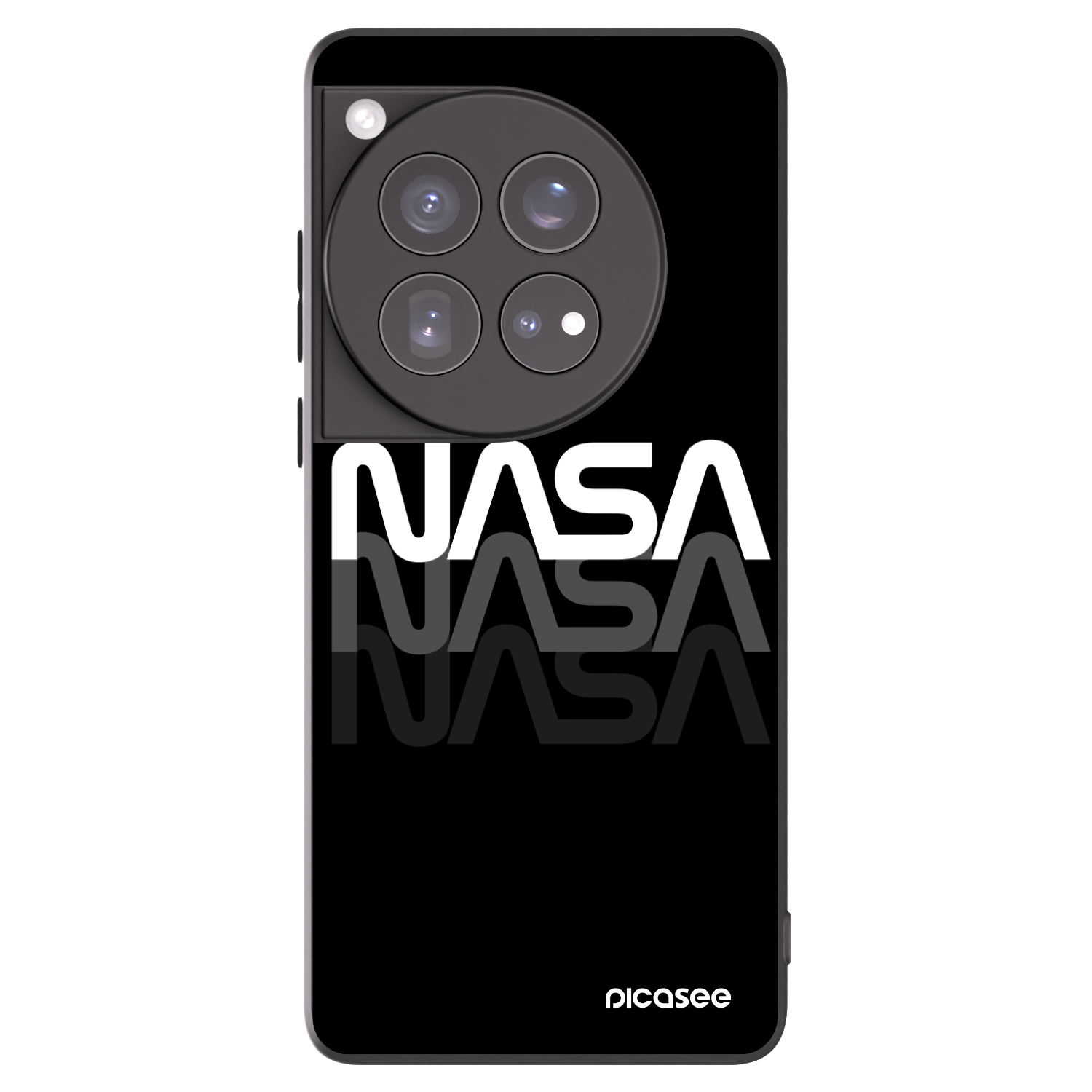 Picasee silikónový čierny obal pre OnePlus 12 5G - NASA Triple
