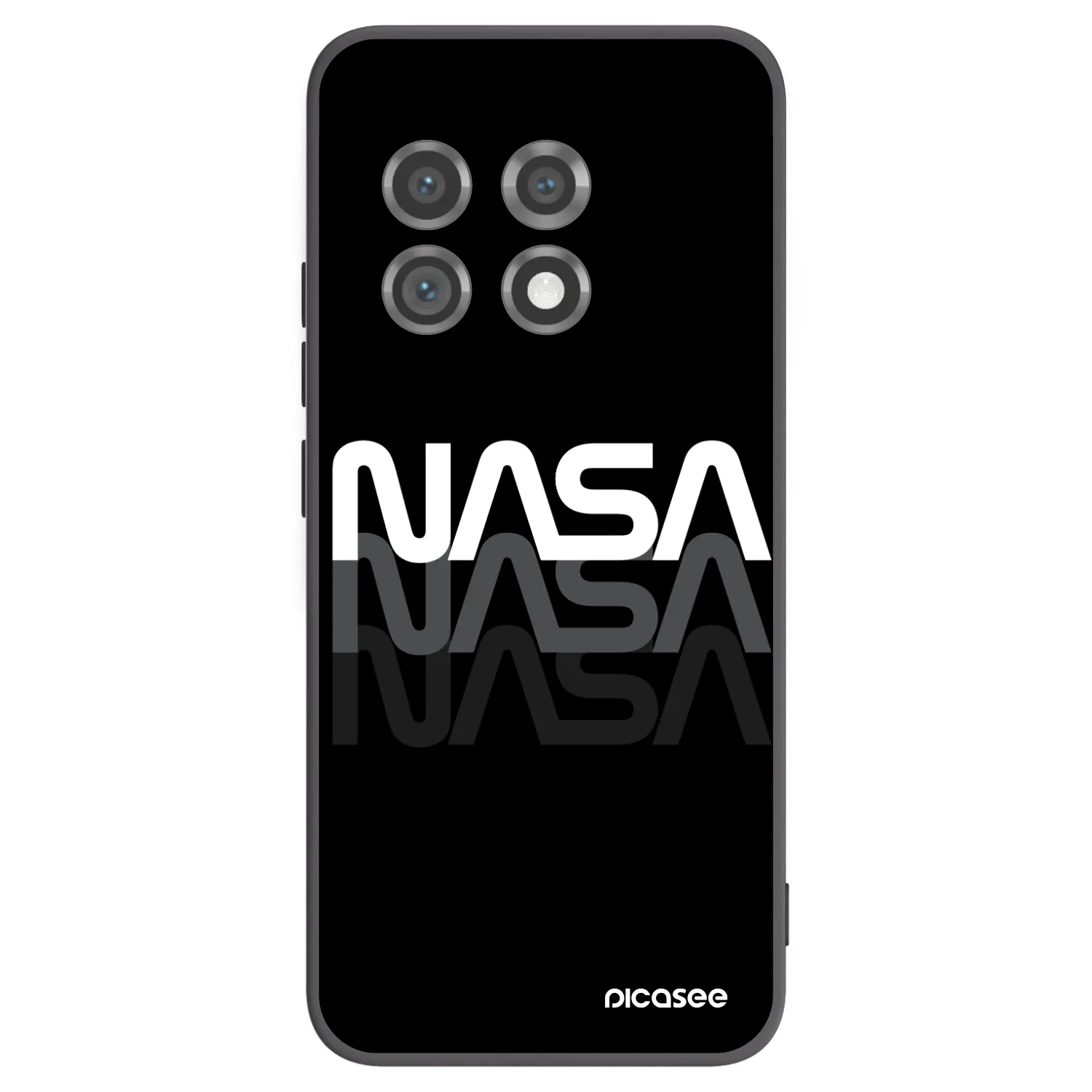 Picasee silikónový čierny obal pre OnePlus 11 5G - NASA Triple