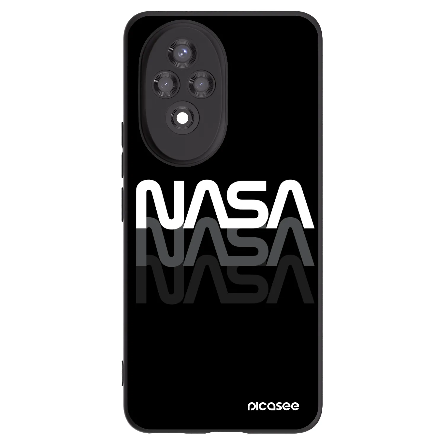 Picasee silikónový čierny obal pre Honor 200 Pro 5G - NASA Triple