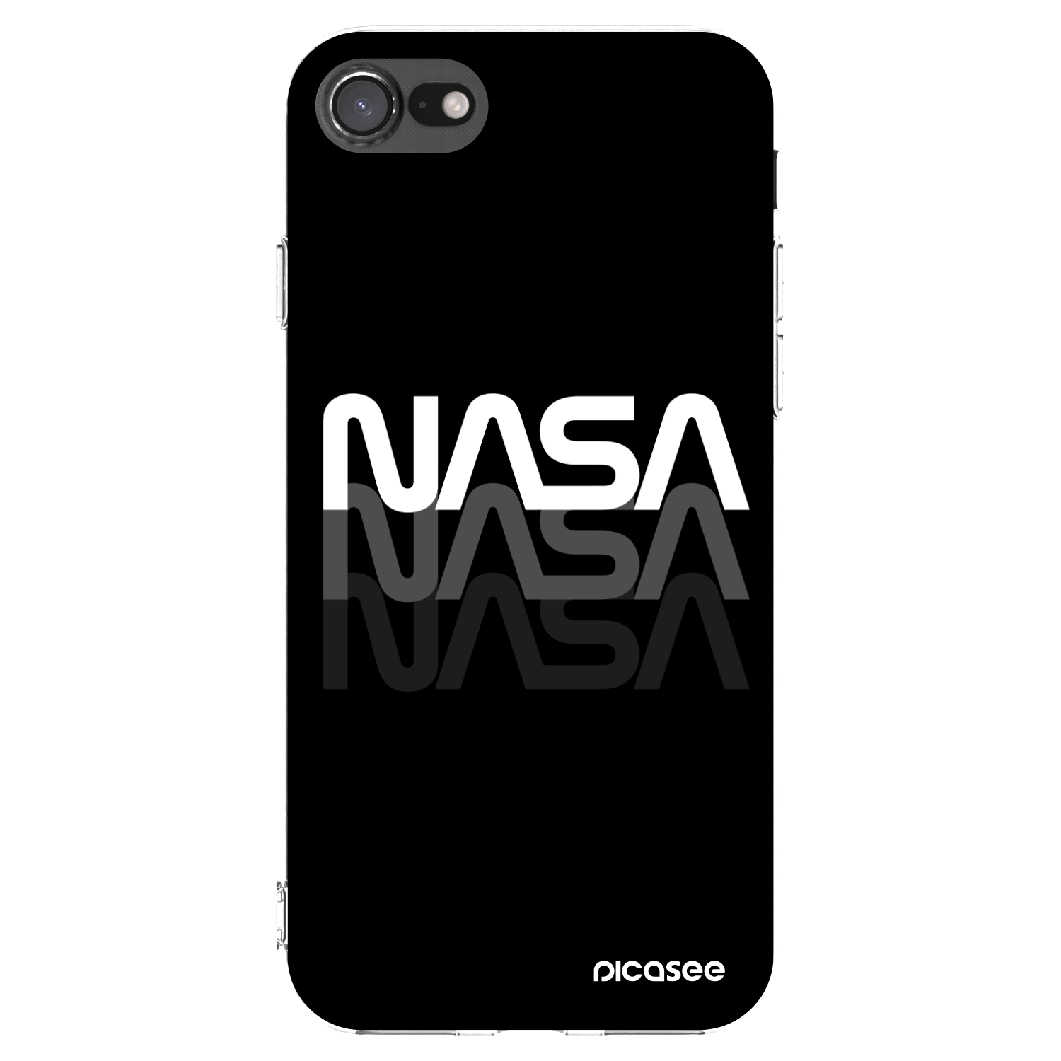 Silikónový prehľadný obal pre Apple iPhone 7 - NASA Triple
