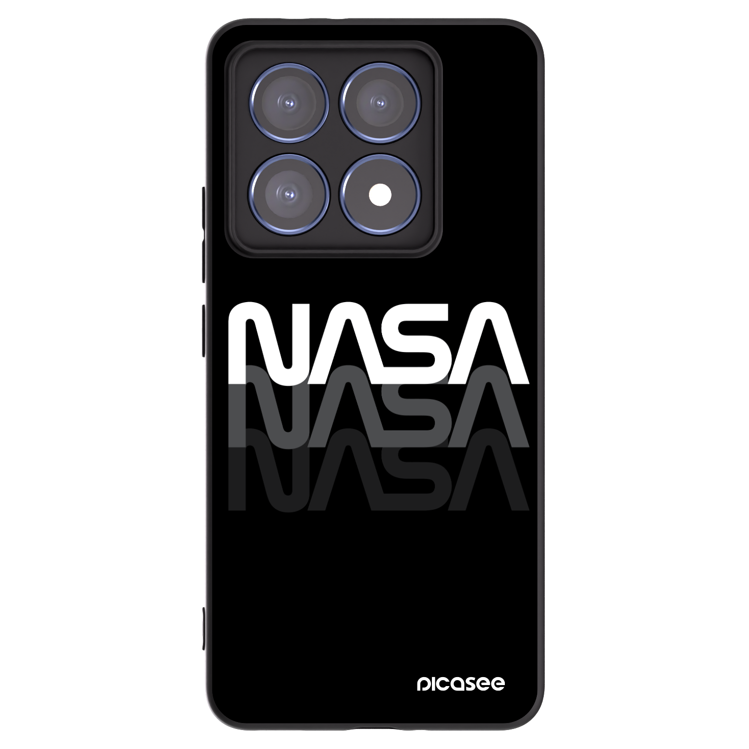 Picasee silikónový čierny obal pre Xiaomi 14T Pro - NASA Triple