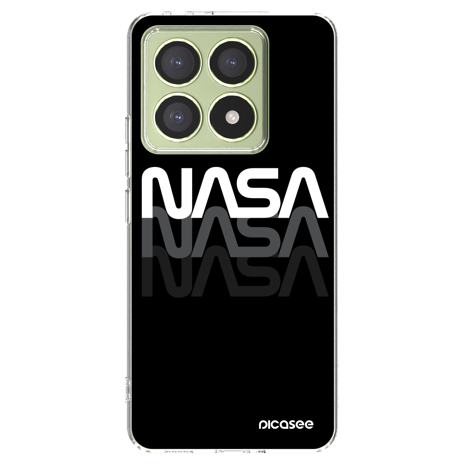 Picasee silikónový prehľadný obal pre Xiaomi 14T - NASA Triple